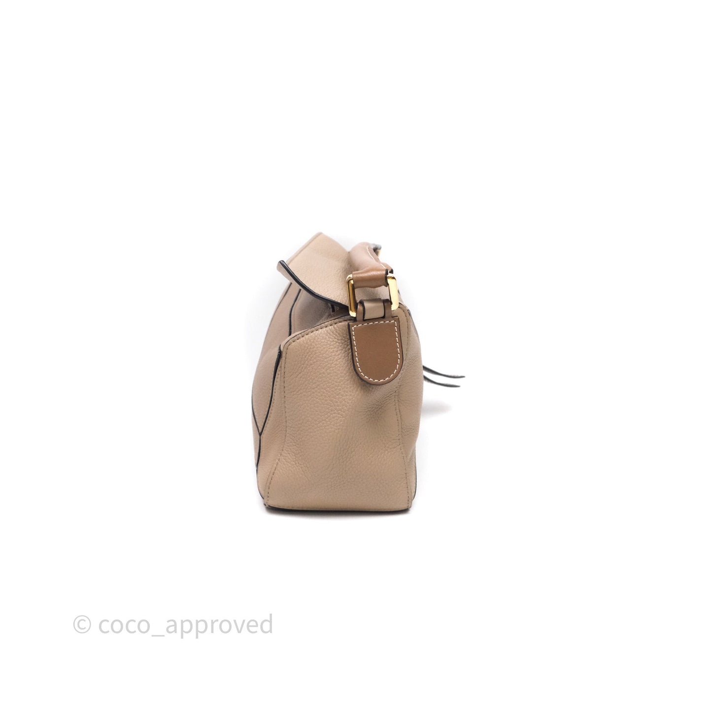 Loewe Small Puzzle Bag Sand Mink Grained Calfskin