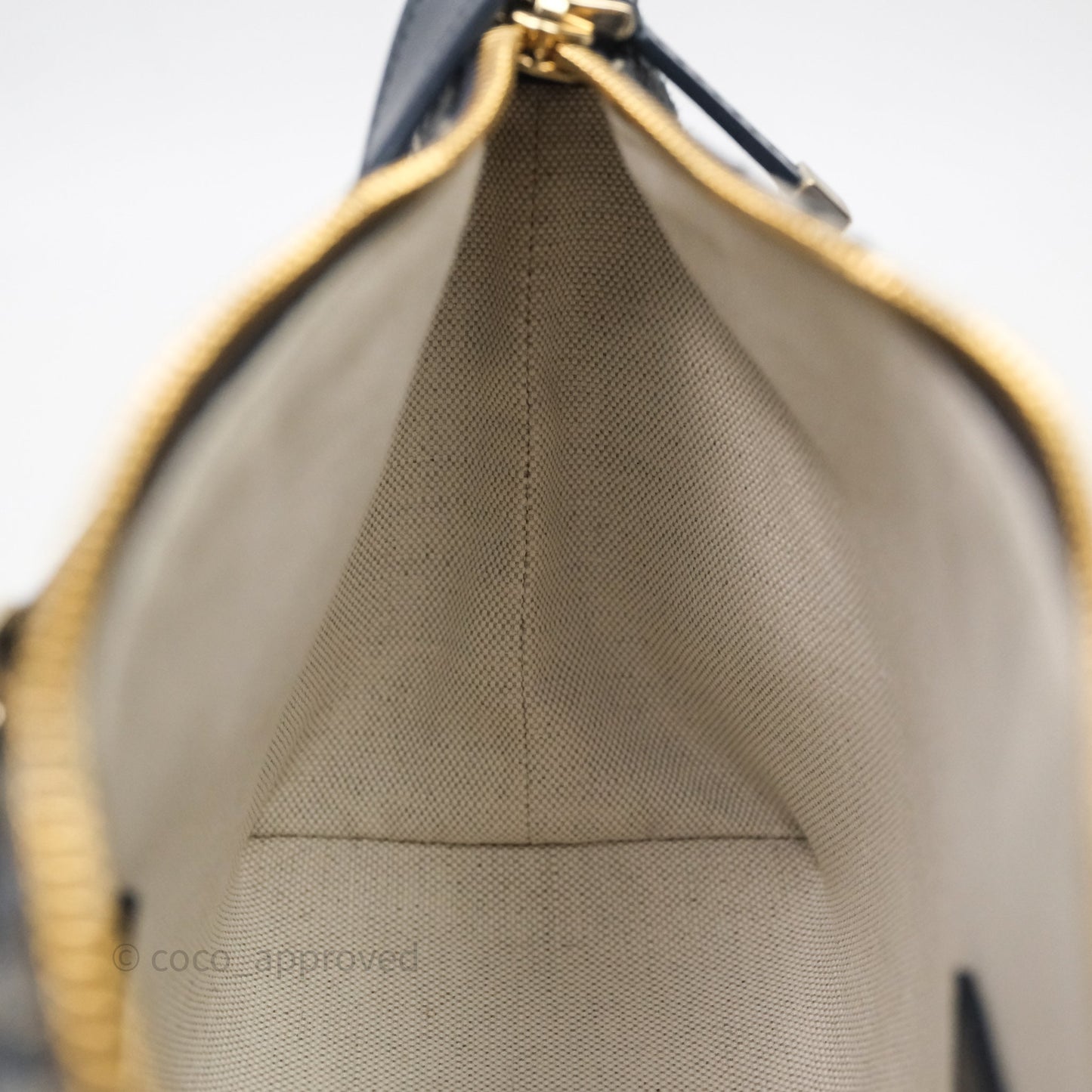 Christian Dior Medium Travel Nomad Pouch Light Gold Hardware