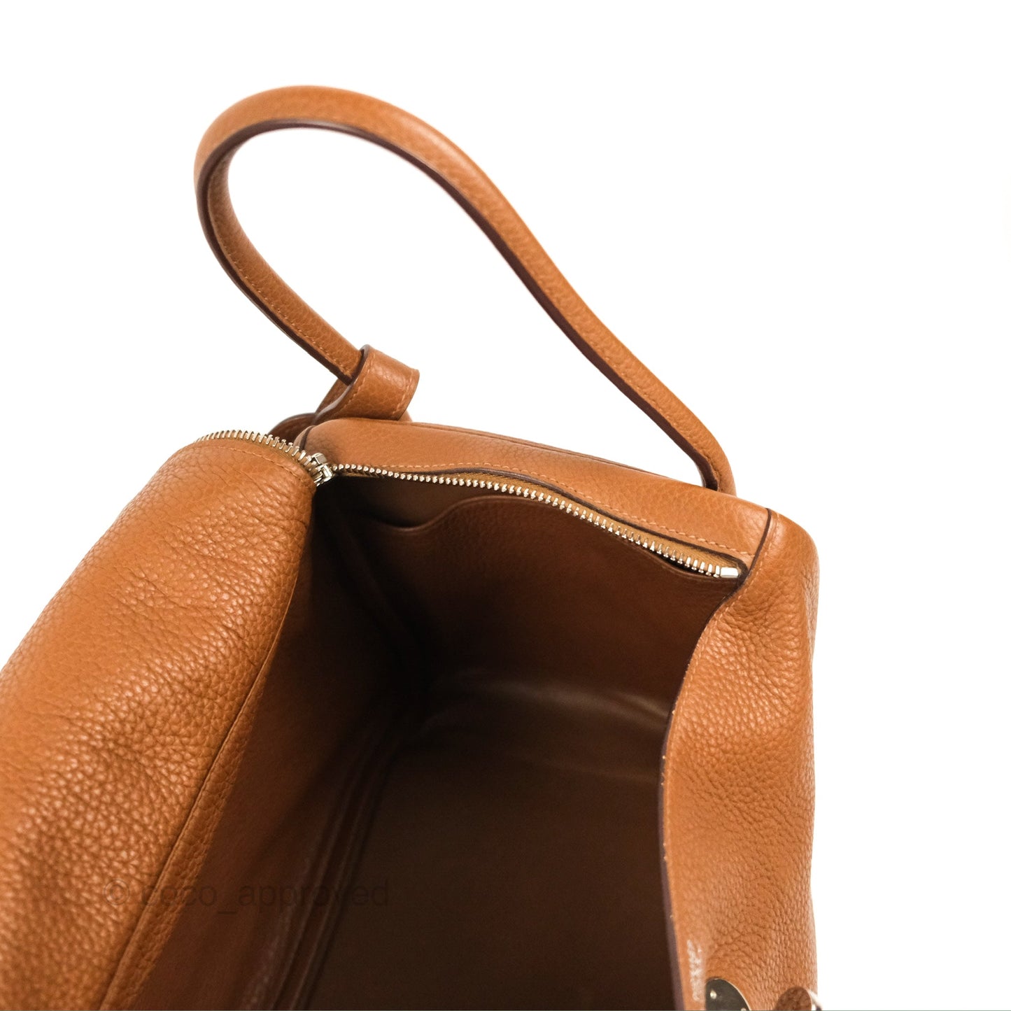 Hermès Lindy 34 Brown Clemence Palladium Hardware