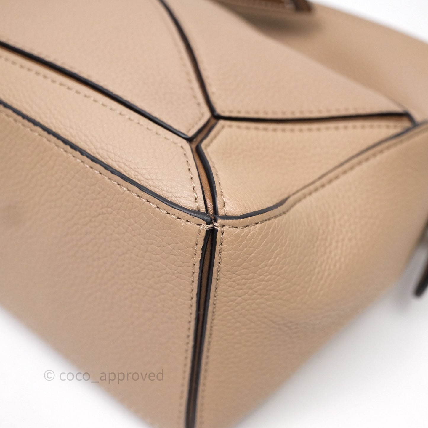 Loewe Small Puzzle Bag Sand Mink Grained Calfskin