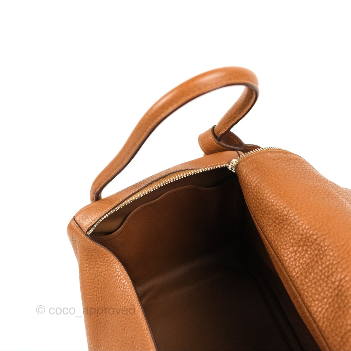 Hermès Lindy 34 Brown Clemence Palladium Hardware