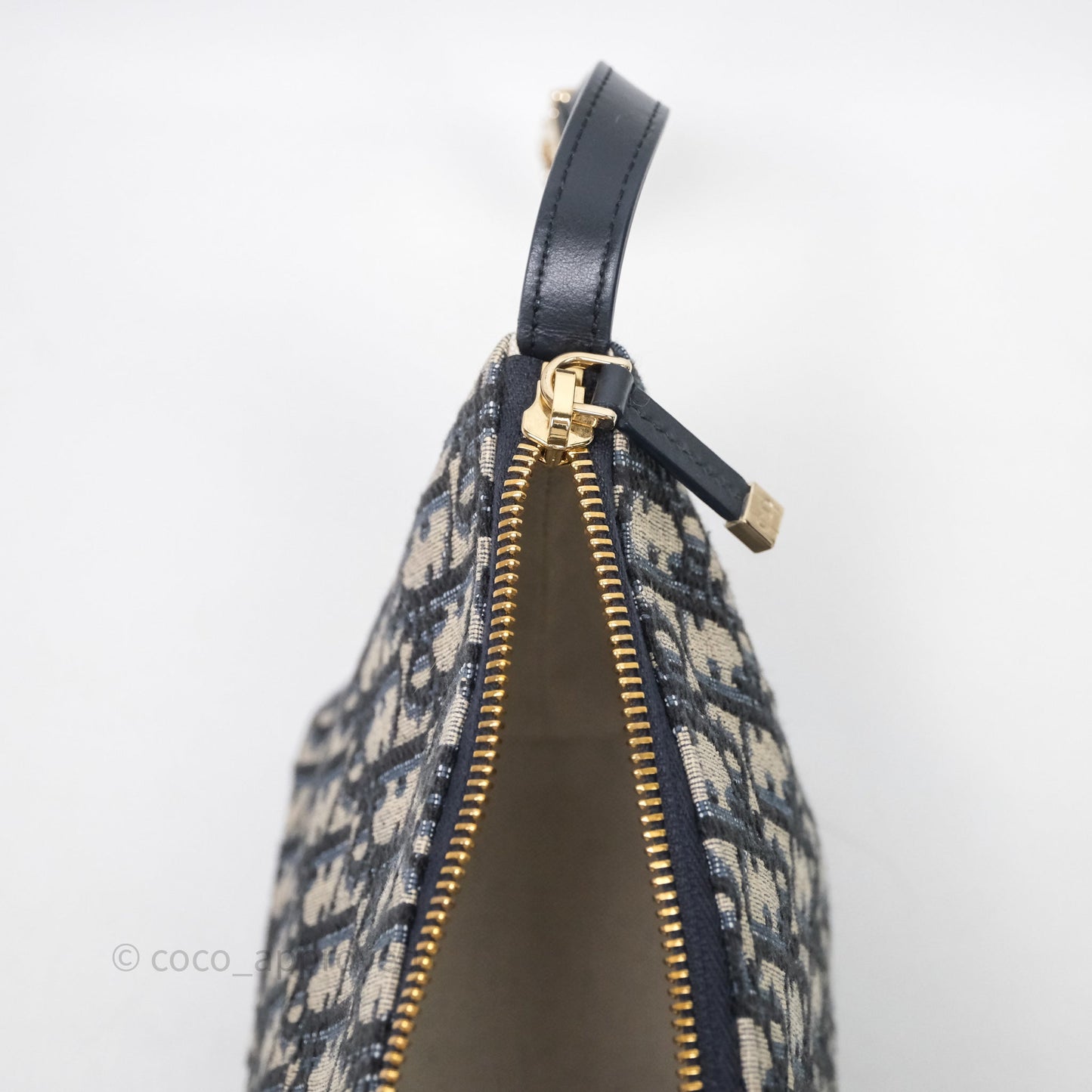 Christian Dior Medium Travel Nomad Pouch Light Gold Hardware