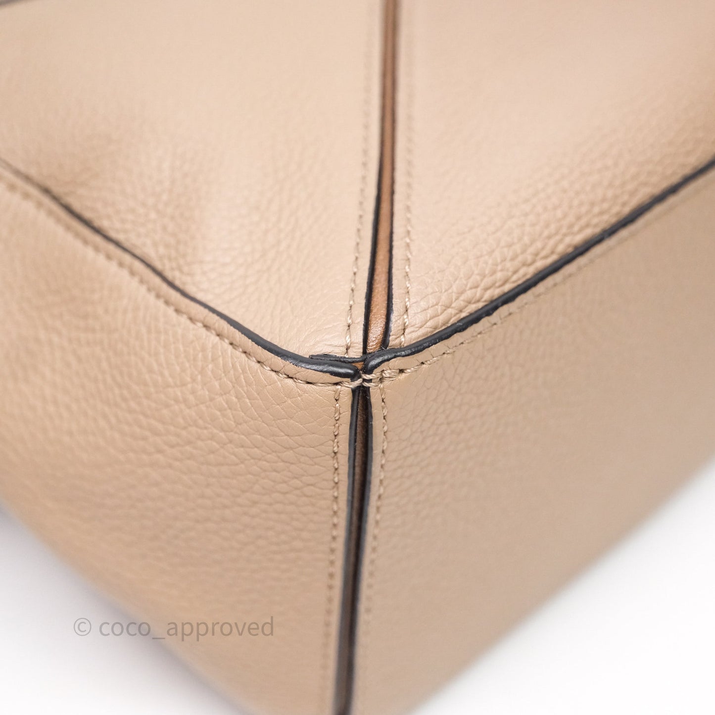 Loewe Small Puzzle Bag Sand Mink Grained Calfskin