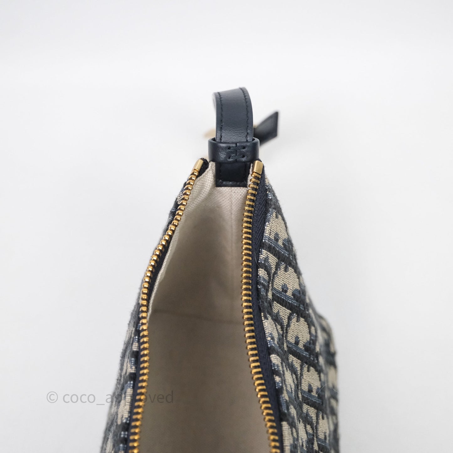 Christian Dior Medium Travel Nomad Pouch Light Gold Hardware