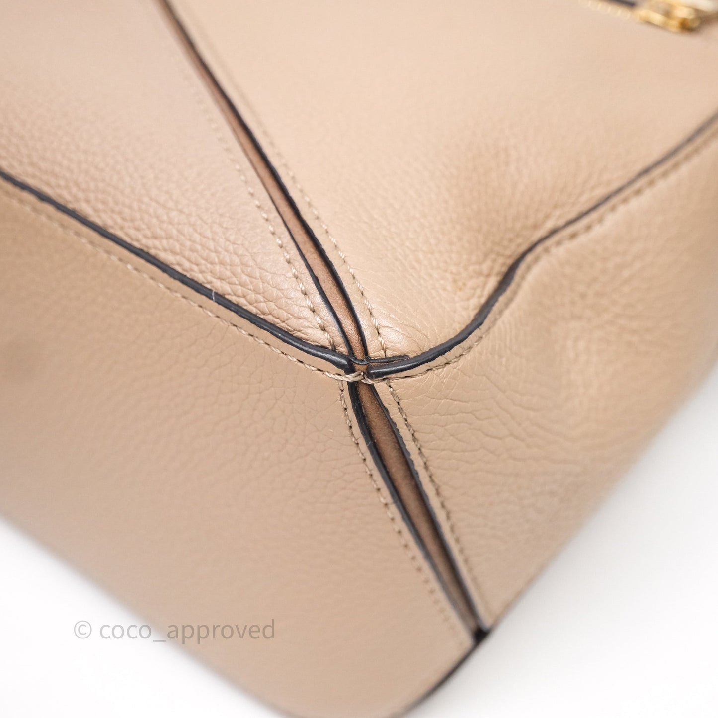 Loewe Small Puzzle Bag Sand Mink Grained Calfskin