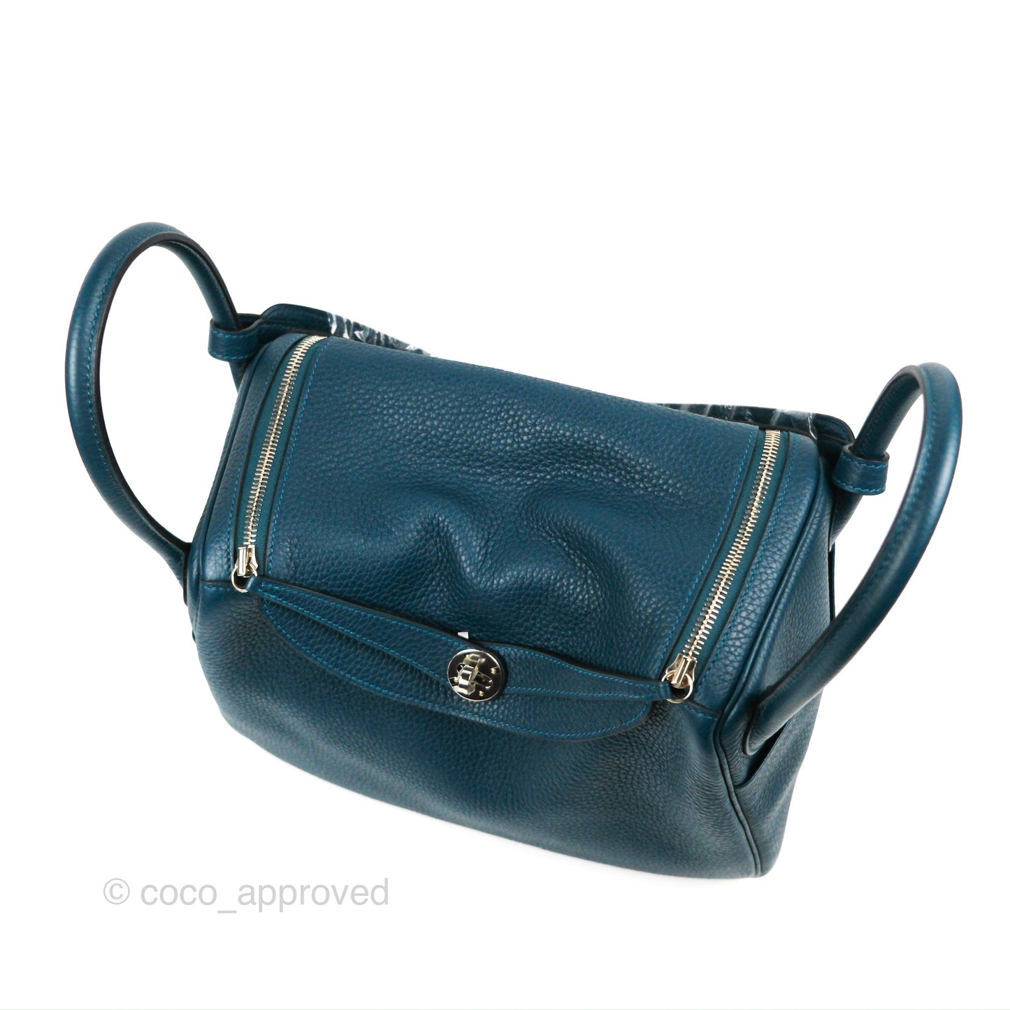Hermes Lindy 30 Colvert Clemence Palladium Hardware