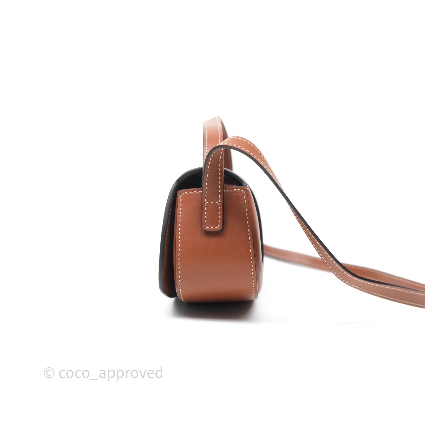Celine Clutch on Strap Tabou Tan Calfskin