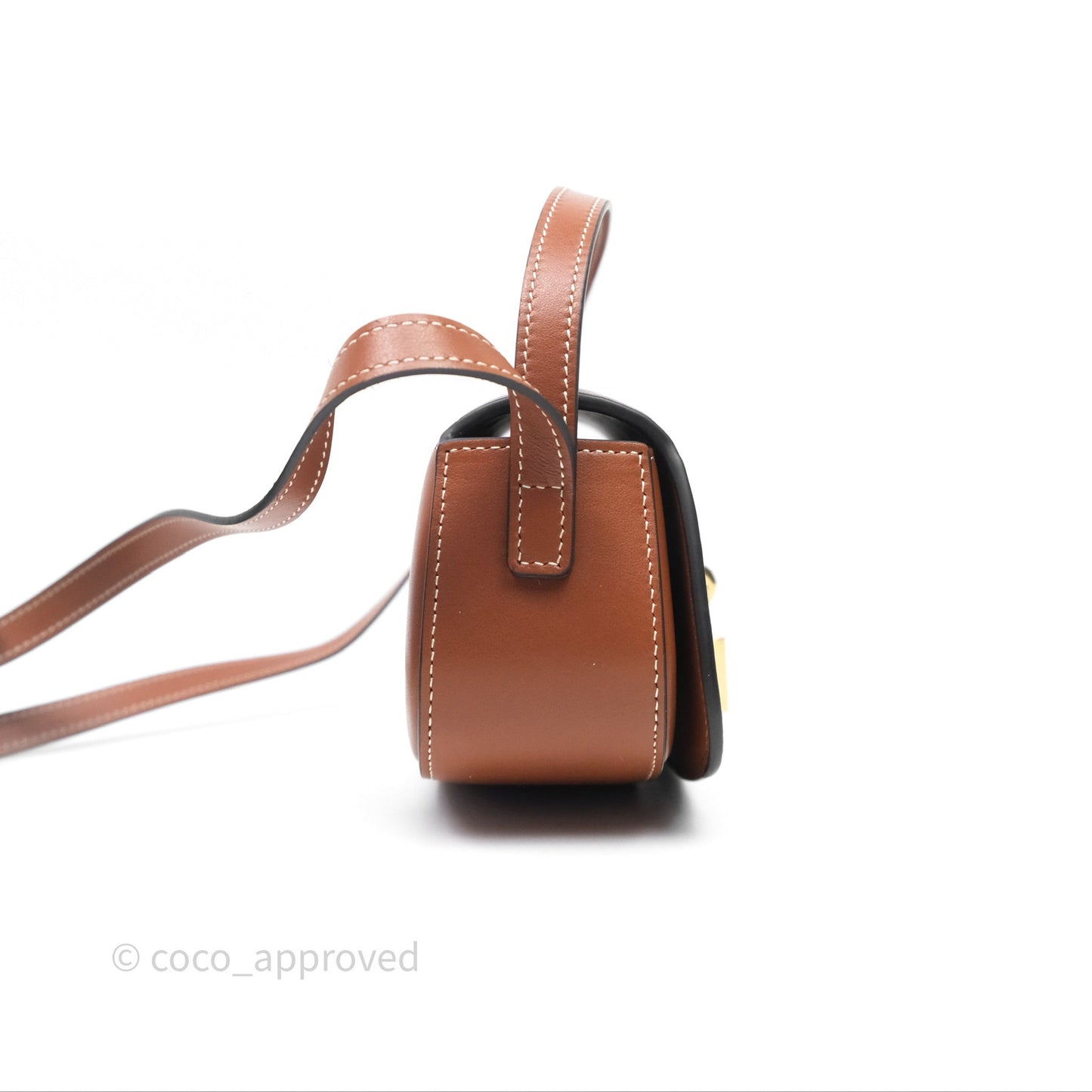 Celine Clutch on Strap Tabou Tan Calfskin