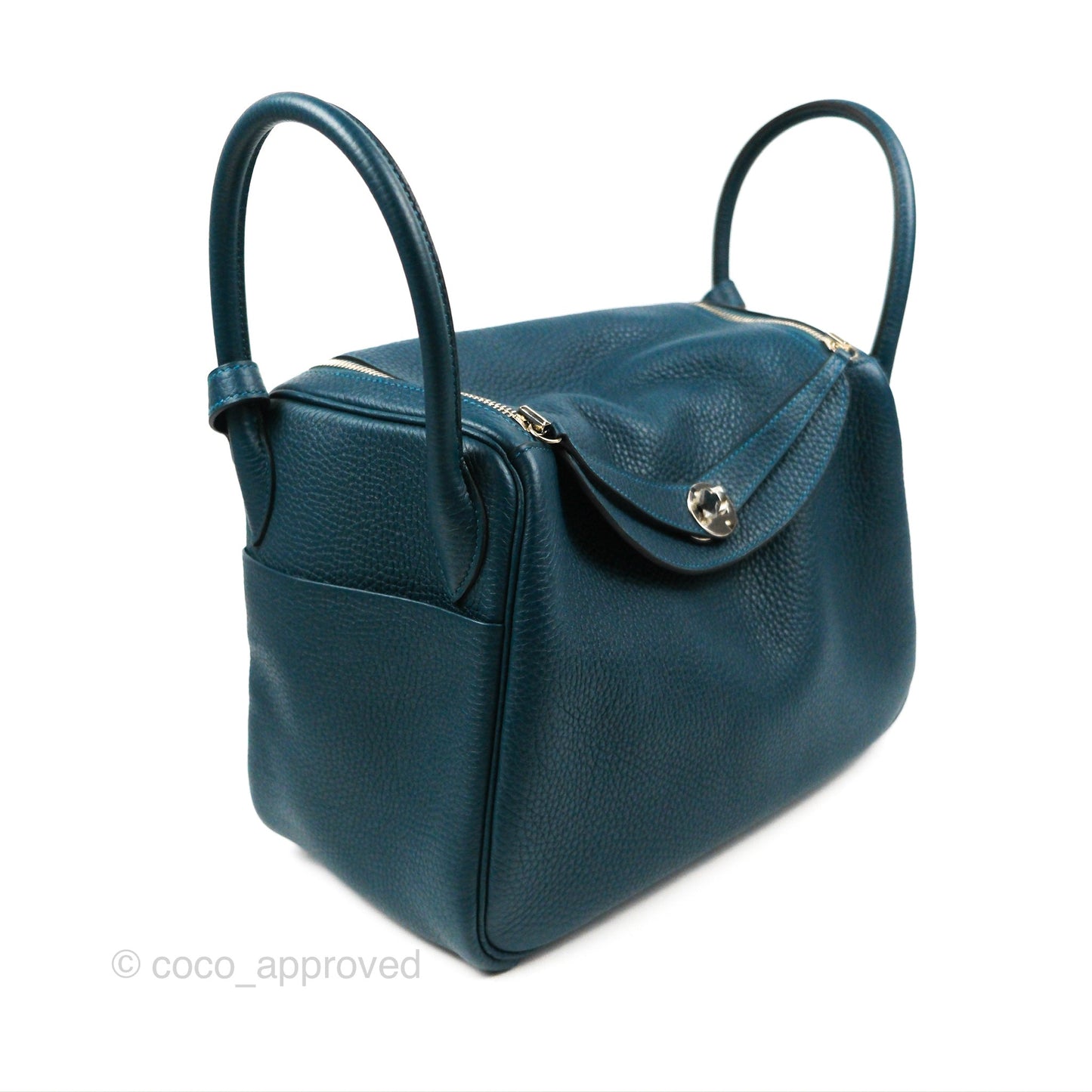 Hermes Lindy 30 Colvert Clemence Palladium Hardware