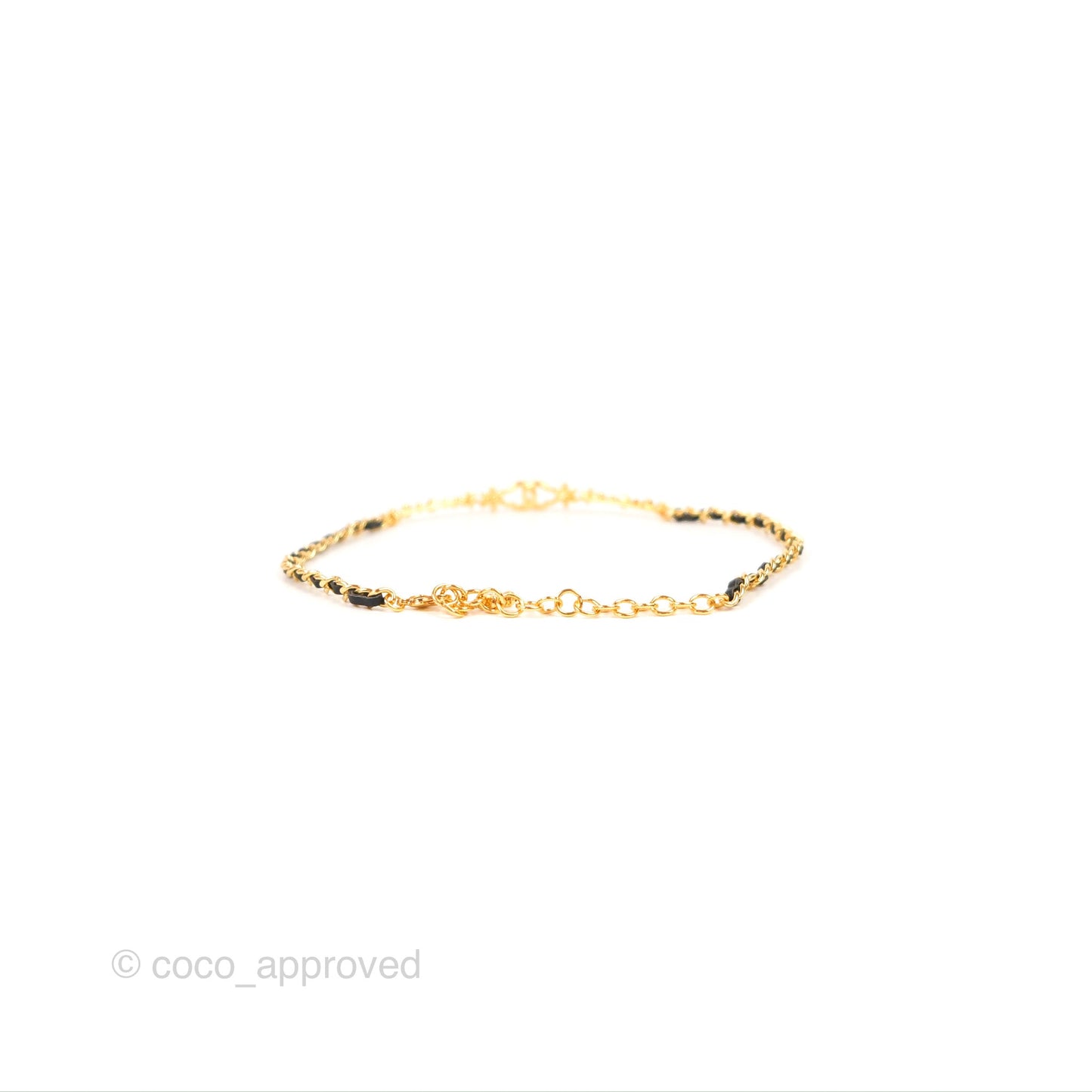 Chanel Crystal CC Snowflake Woven Chain Choker Gold Tone 23A
