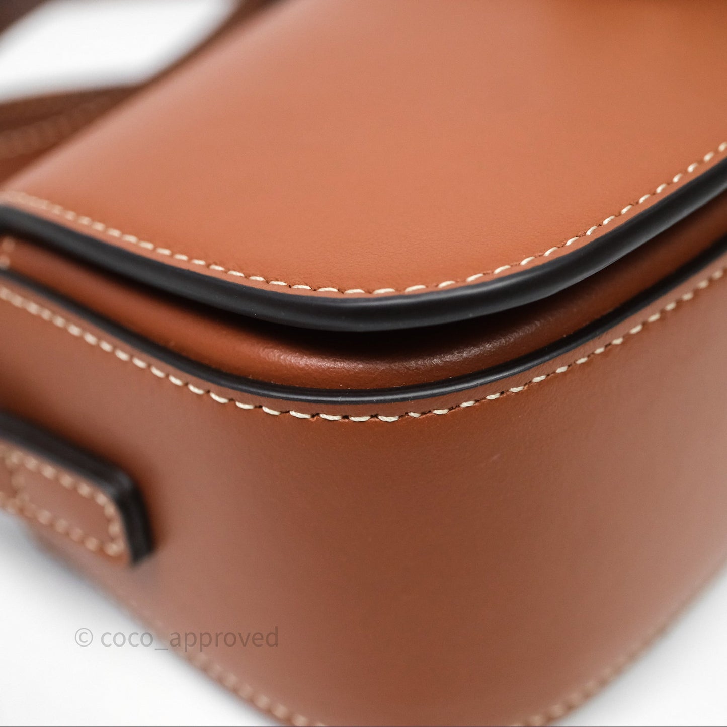 Celine Clutch on Strap Tabou Tan Calfskin