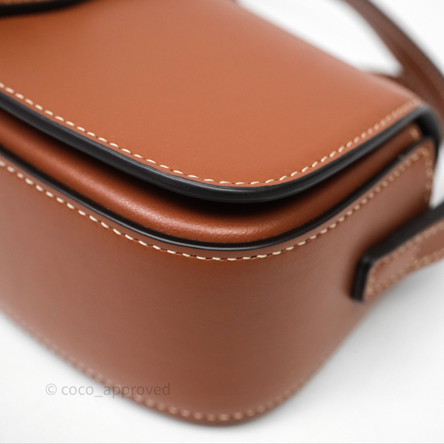 Celine Clutch on Strap Tabou Tan Calfskin