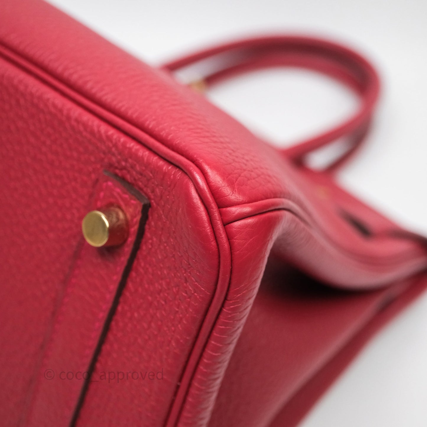 Hermès Birkin 30 Rouge Togo Gold Hardware