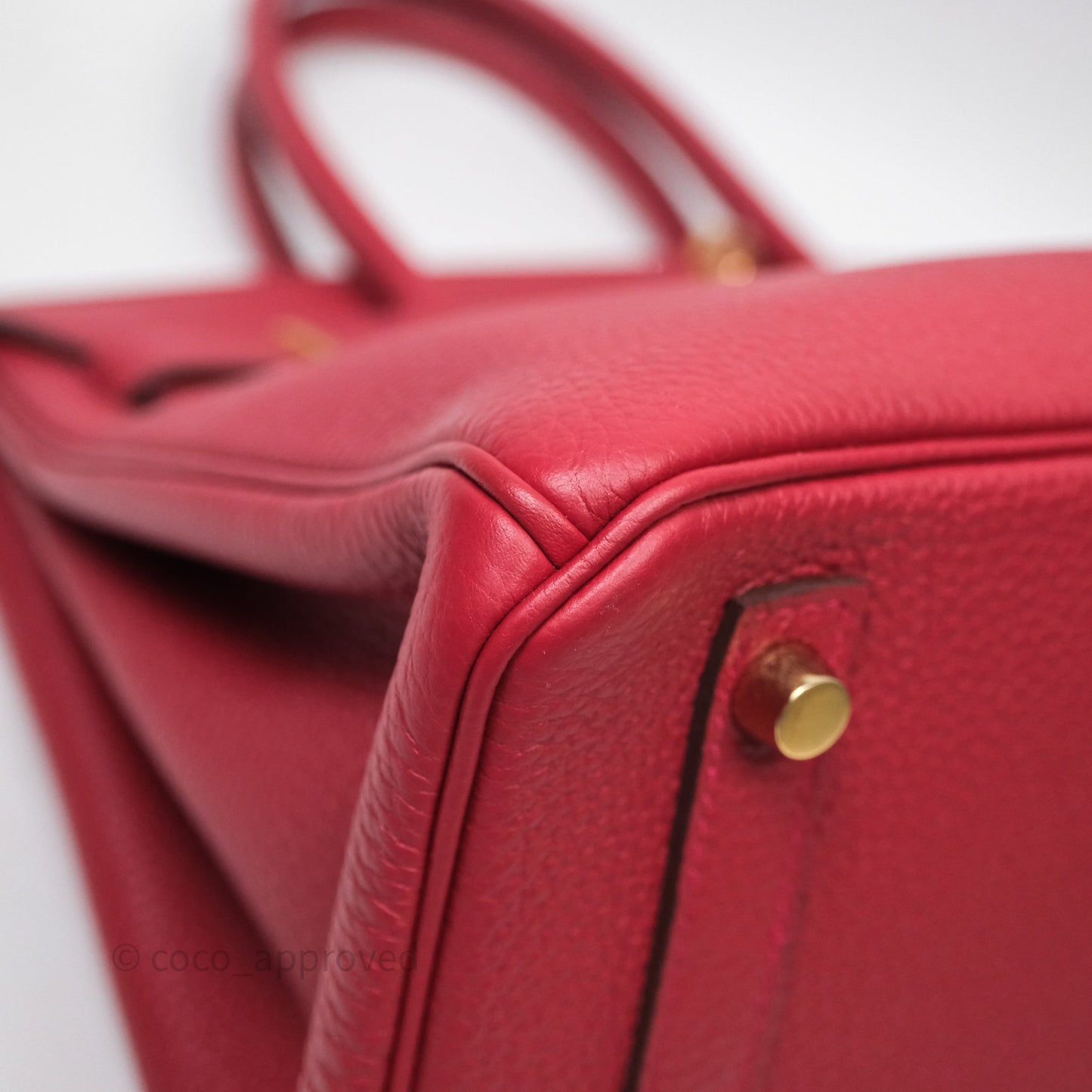 Hermès Birkin 30 Rouge Togo Gold Hardware