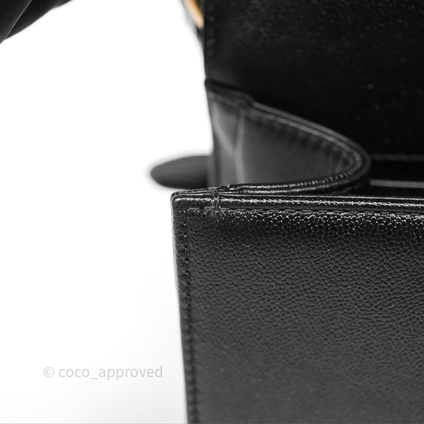 Chanel Medium Boy Chevron Black Caviar Aged Gold Hardware