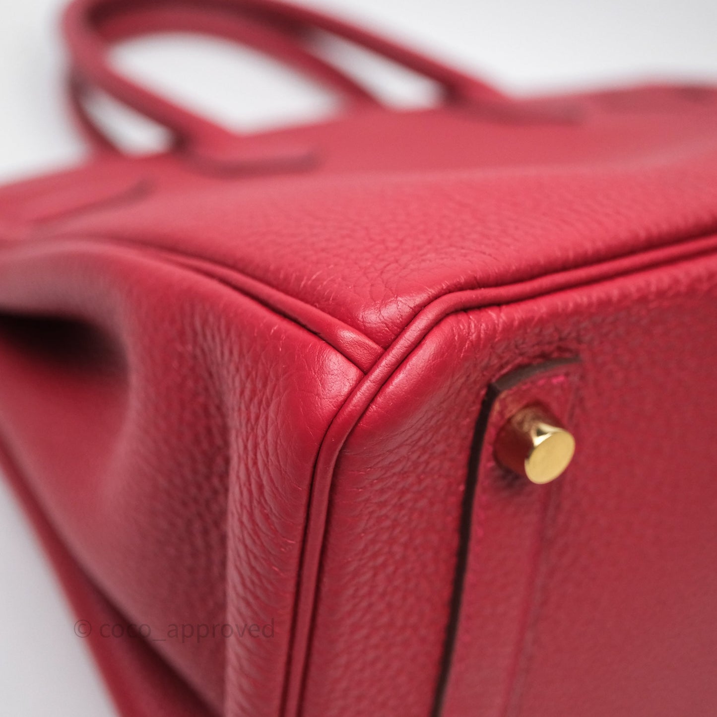 Hermès Birkin 30 Rouge Togo Gold Hardware