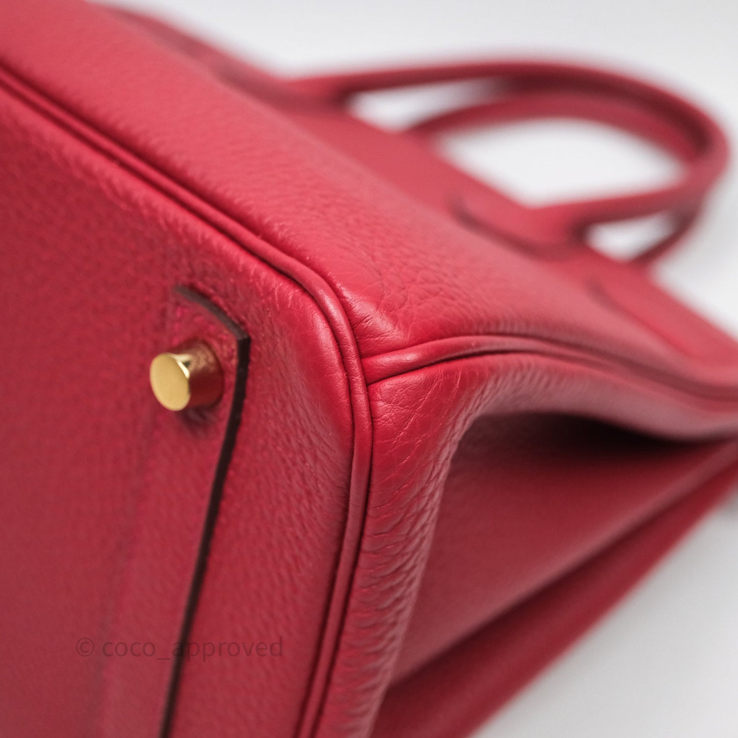 Hermès Birkin 30 Rouge Togo Gold Hardware
