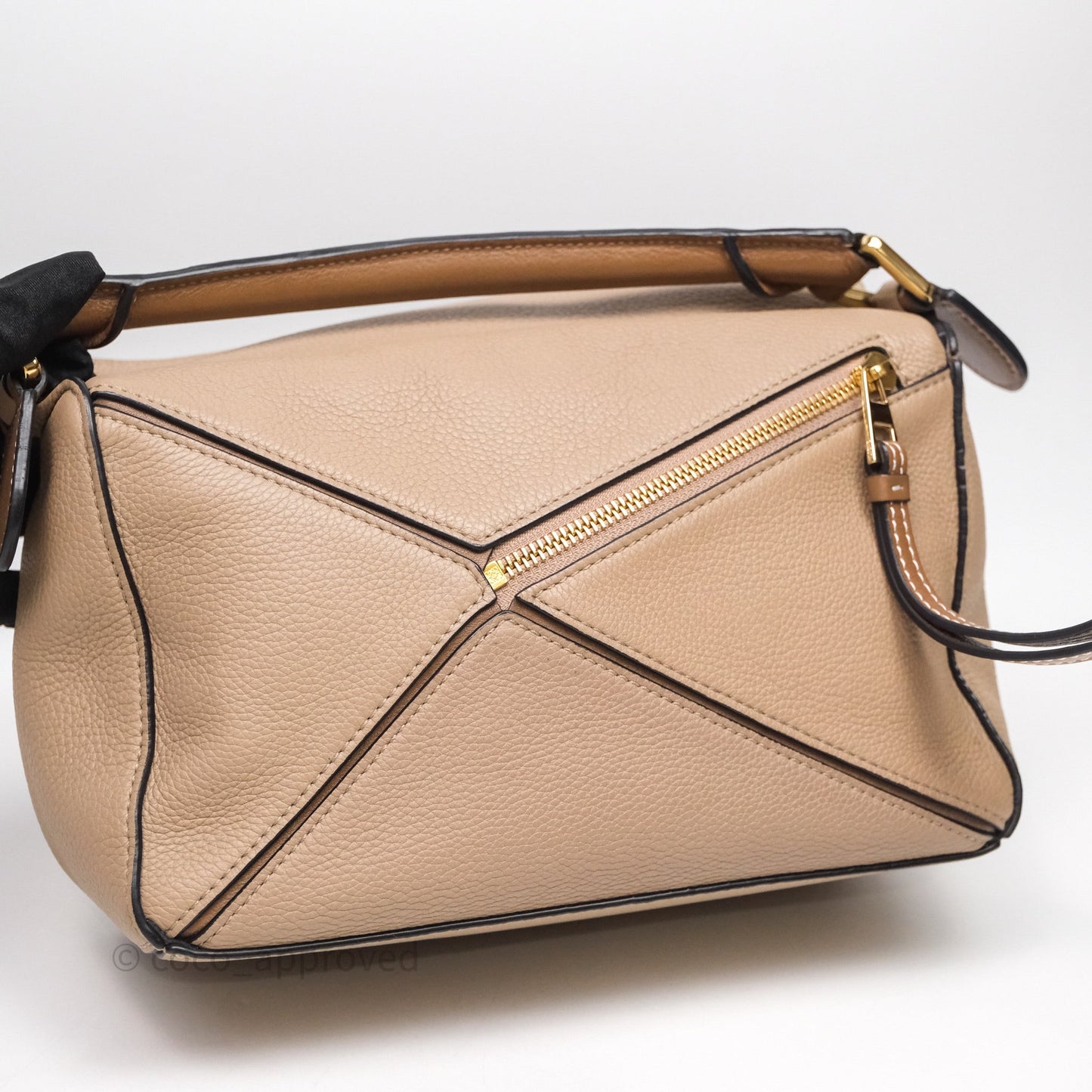 Loewe Small Puzzle Bag Sand Mink Grained Calfskin