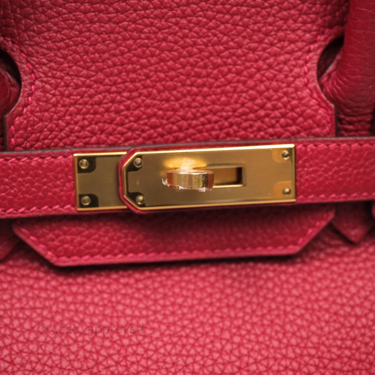 Hermès Birkin 30 Rouge Togo Gold Hardware
