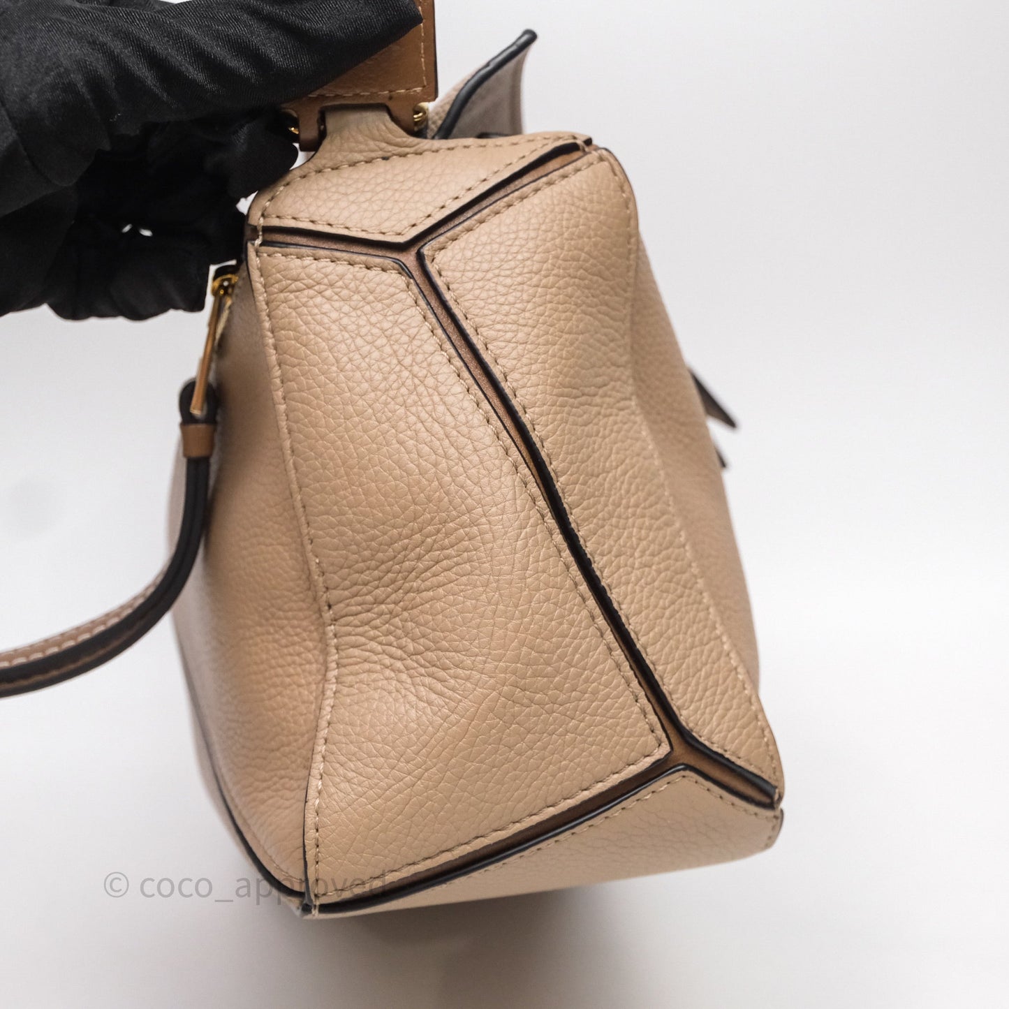 Loewe Small Puzzle Bag Sand Mink Grained Calfskin