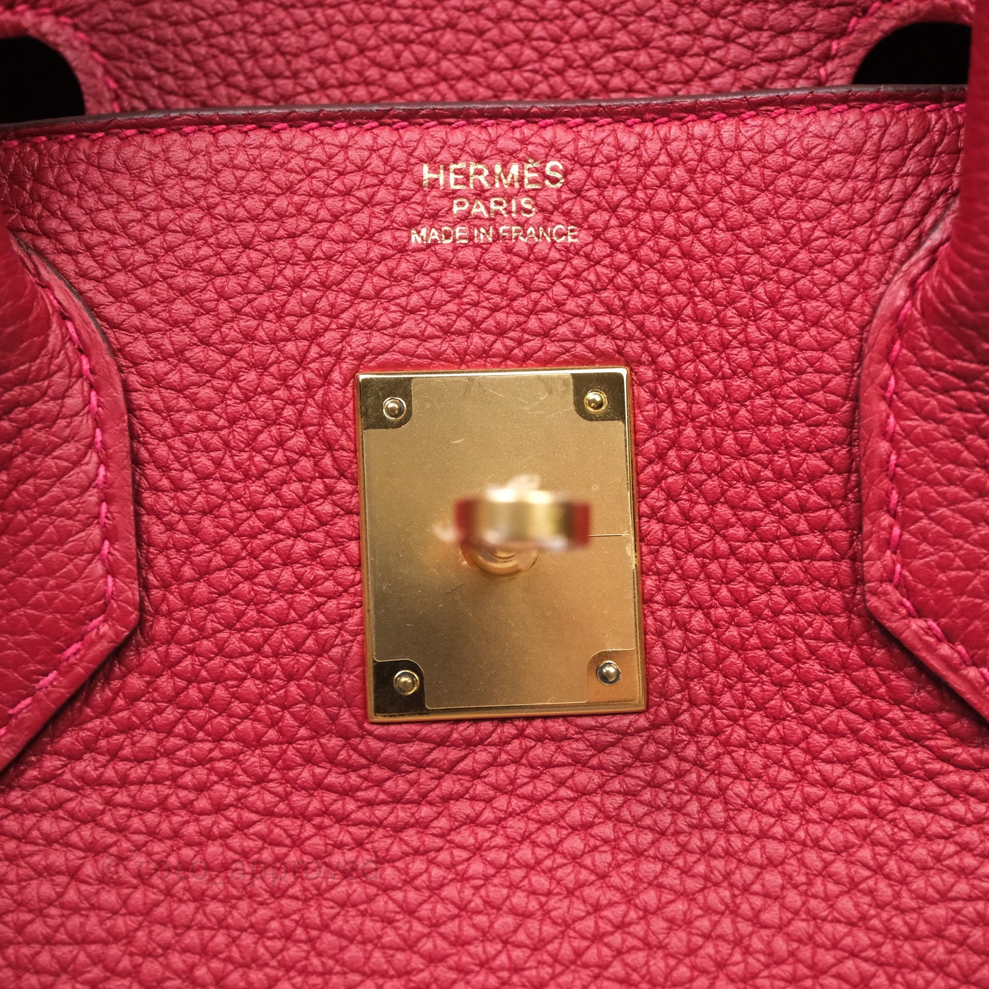 Hermès Birkin 30 Rouge Togo Gold Hardware