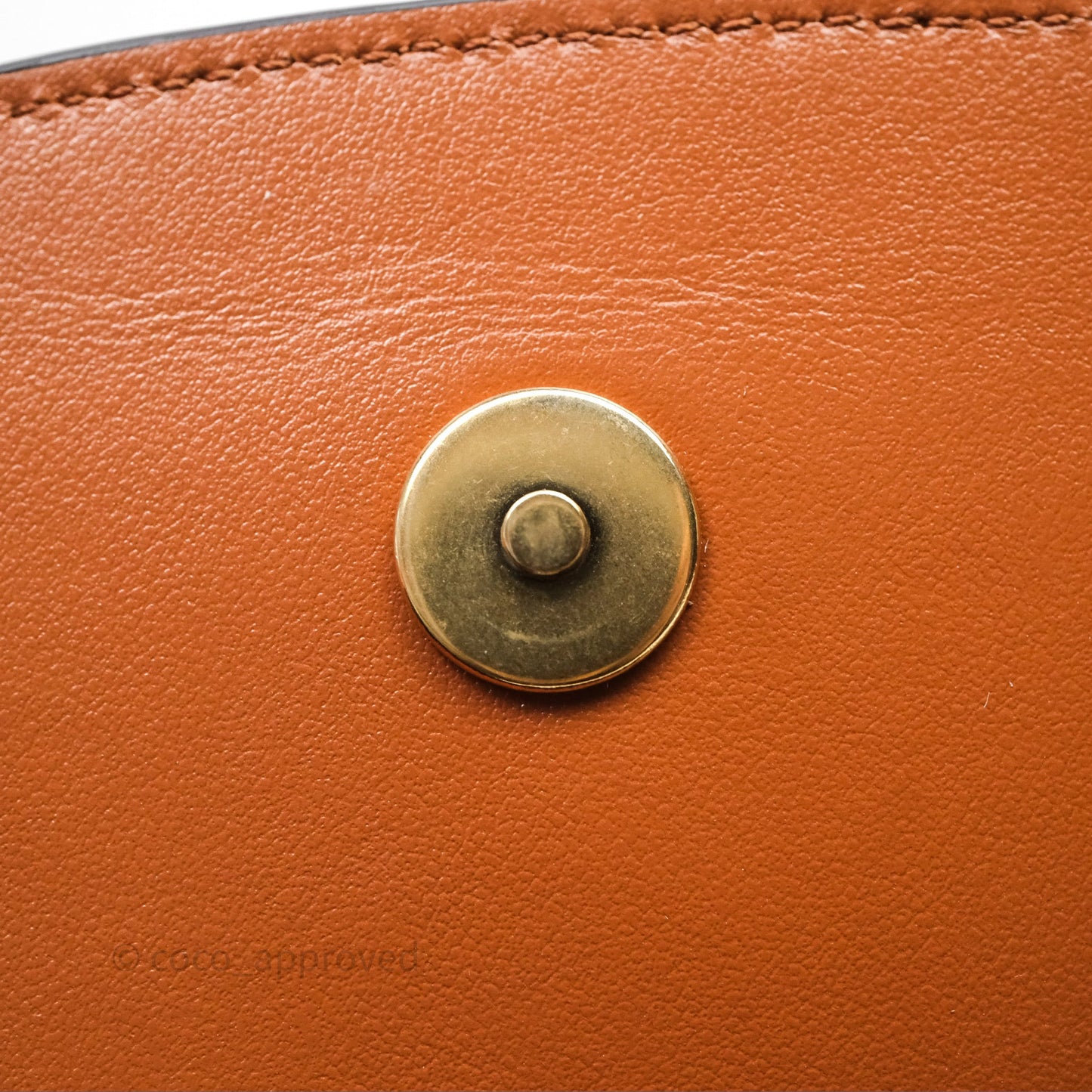 Celine Clutch on Strap Tabou Tan Calfskin
