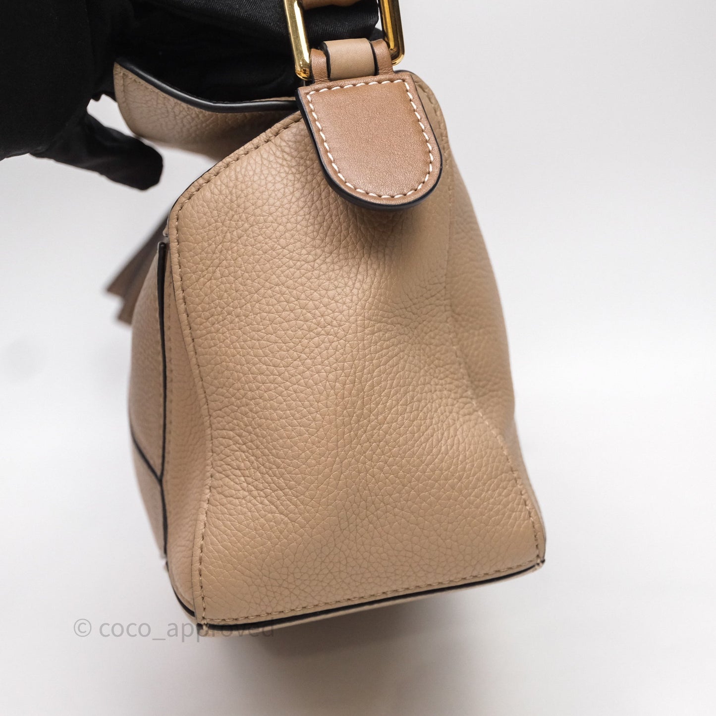 Loewe Small Puzzle Bag Sand Mink Grained Calfskin