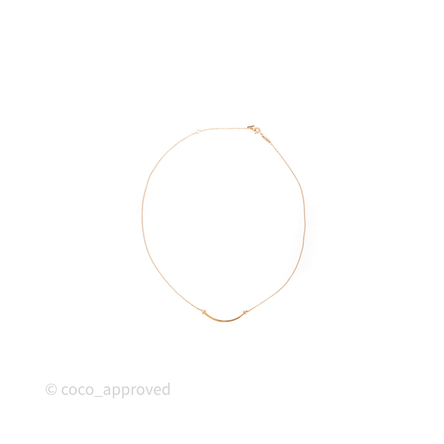 Tiffany & Co Tiffany T Smile Pendant in Rose Gold Small