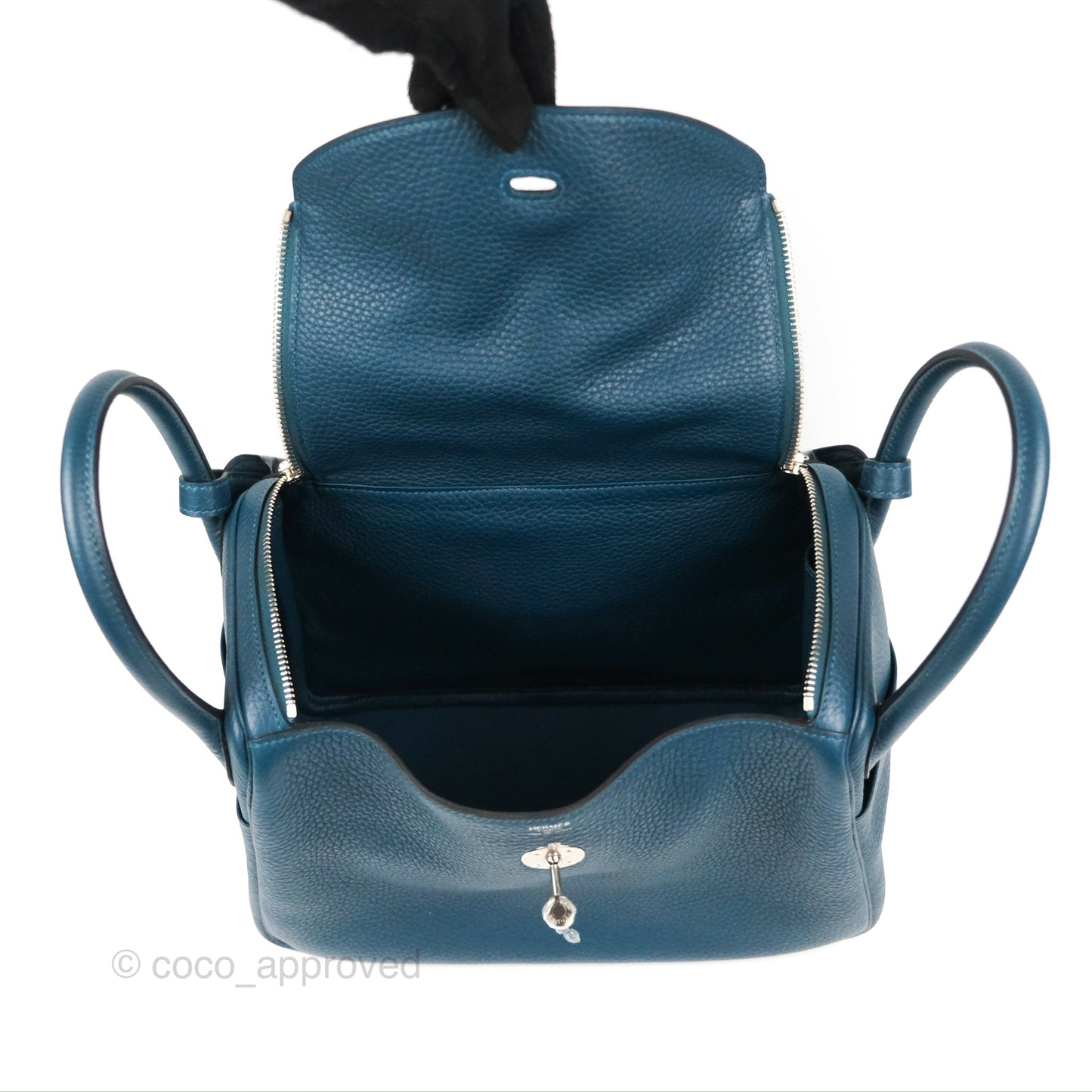 Hermes Lindy 30 Colvert Clemence Palladium Hardware