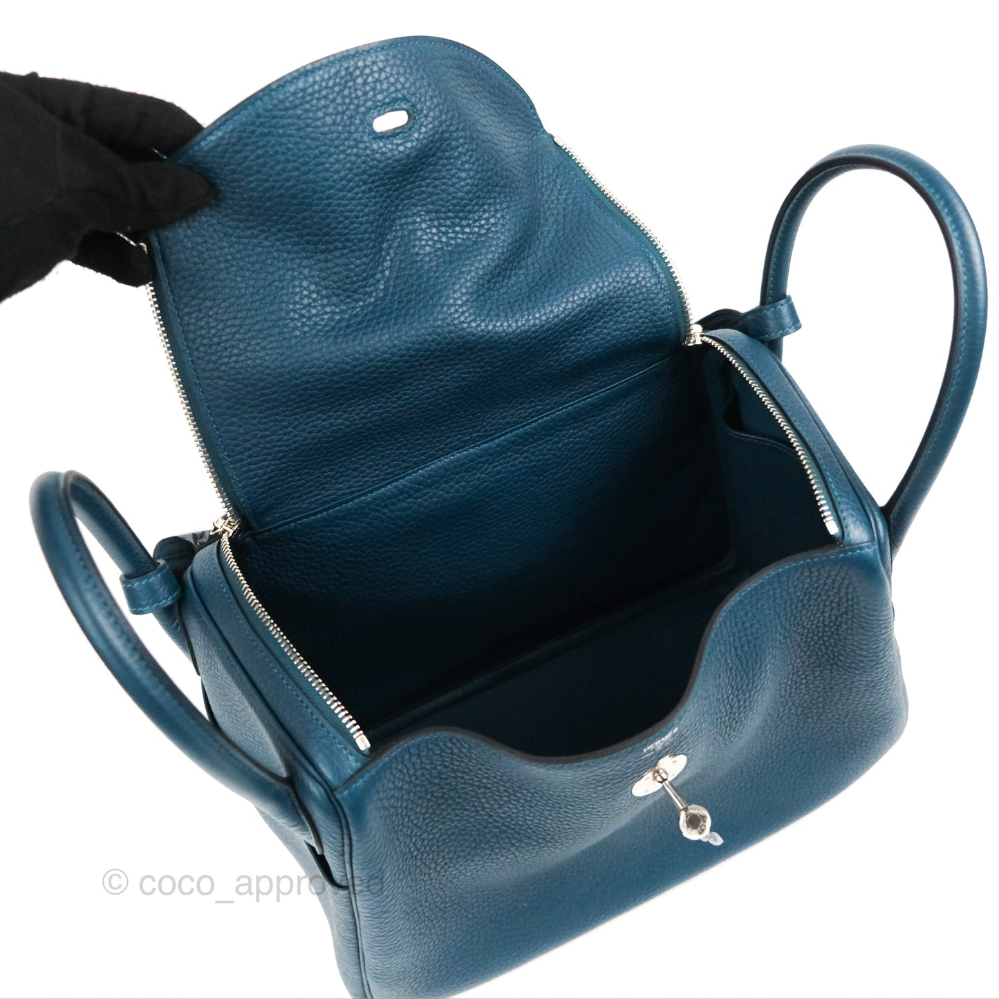 Hermes Lindy 30 Colvert Clemence Palladium Hardware