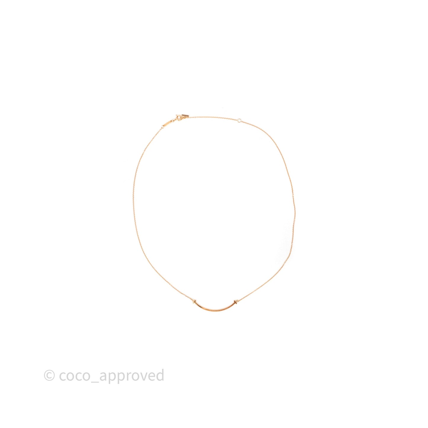 Tiffany & Co Tiffany T Smile Pendant in Rose Gold Small