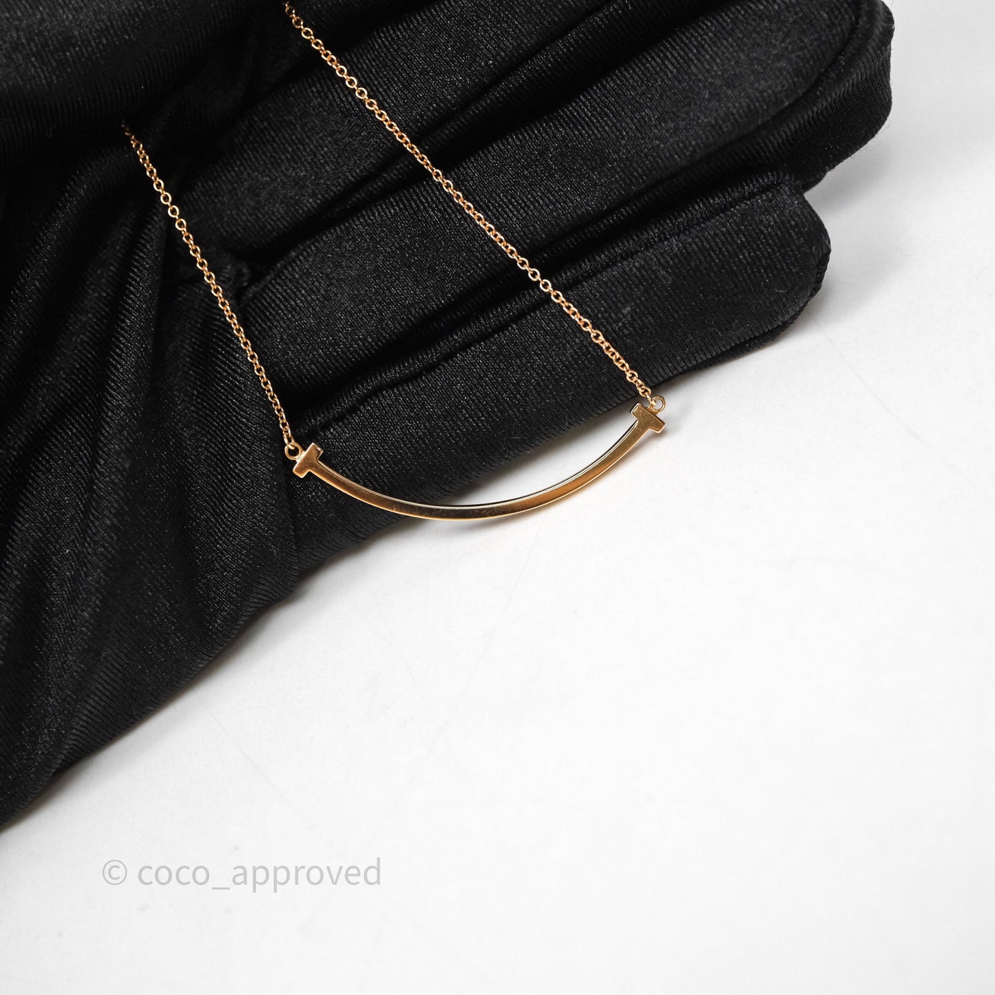Tiffany & Co Tiffany T Smile Pendant in Rose Gold Small