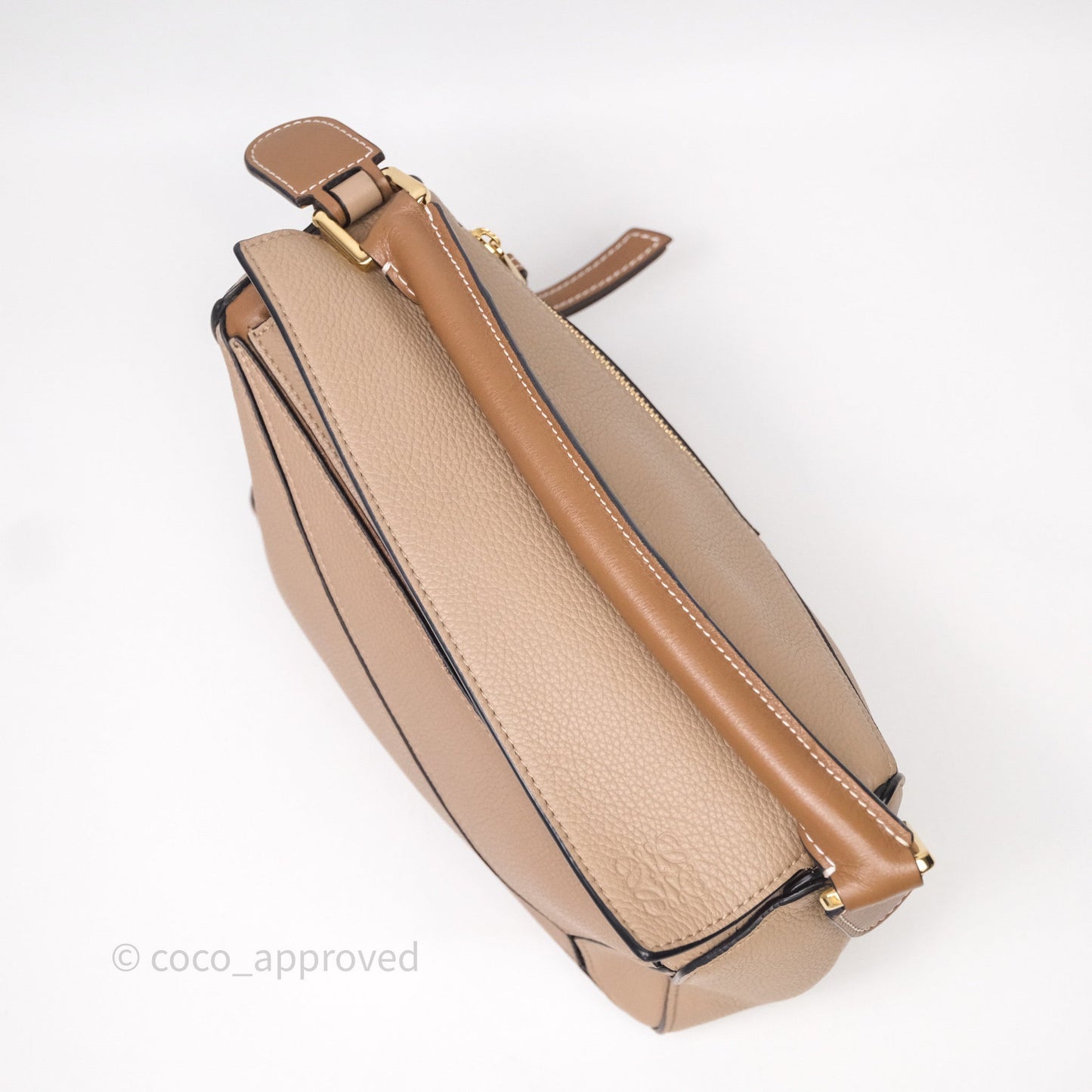 Loewe Small Puzzle Bag Sand Mink Grained Calfskin