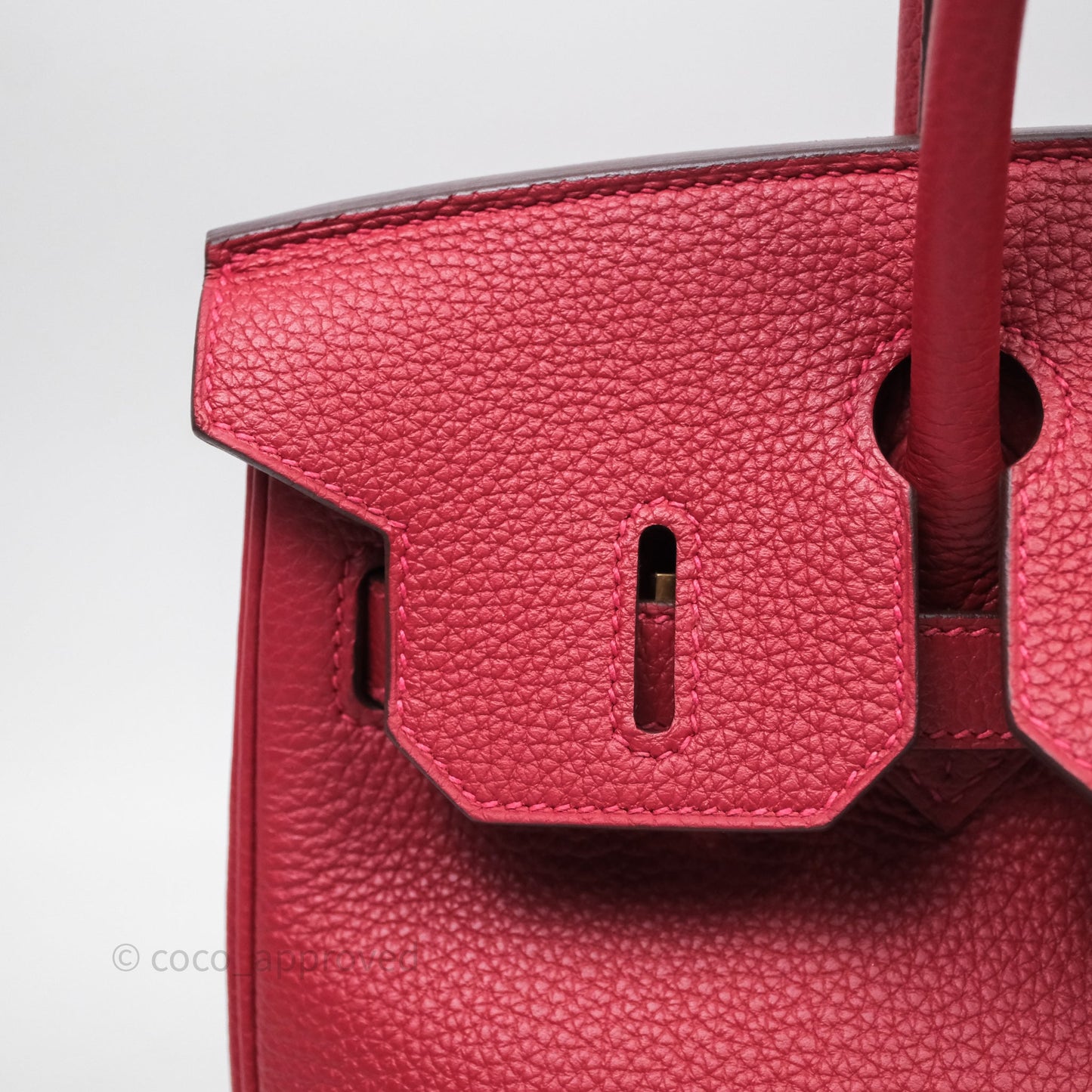 Hermès Birkin 30 Rouge Togo Gold Hardware