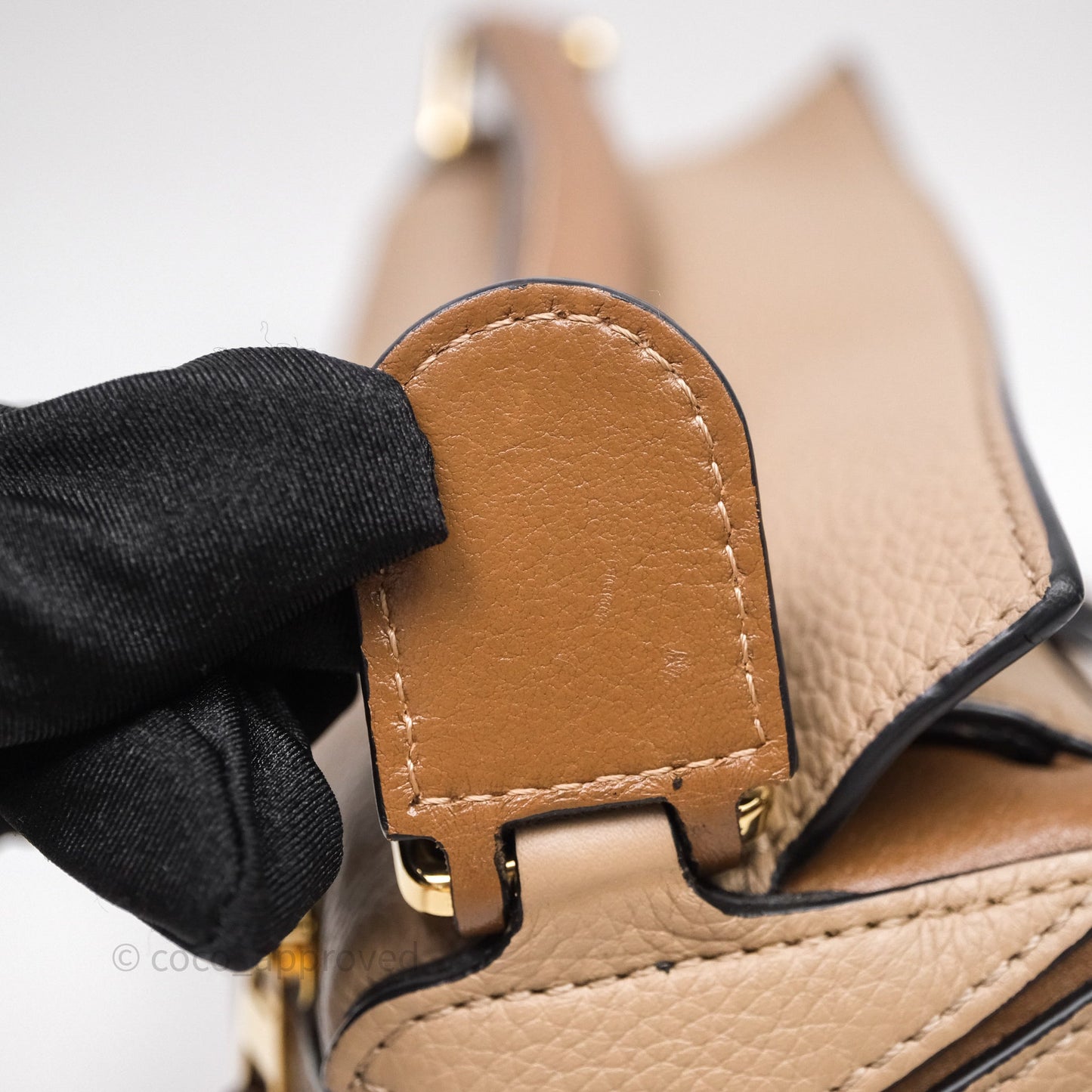 Loewe Small Puzzle Bag Sand Mink Grained Calfskin