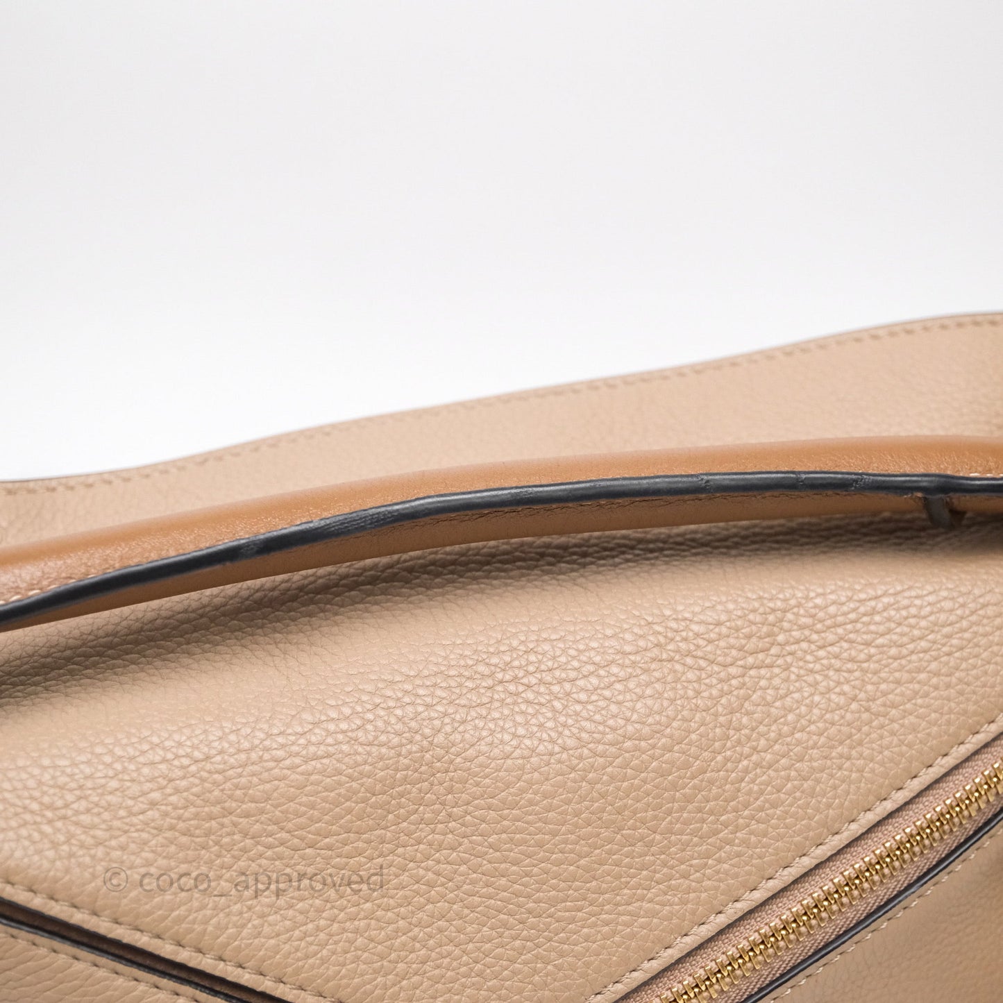 Loewe Small Puzzle Bag Sand Mink Grained Calfskin