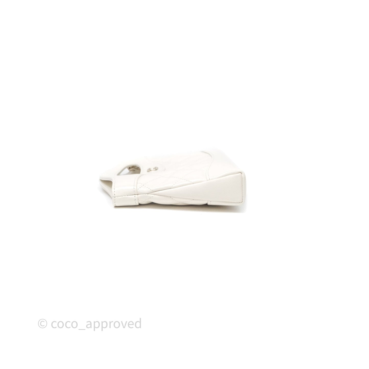 Chanel Nano 31 White Shiny Calfskin Gold Hardware