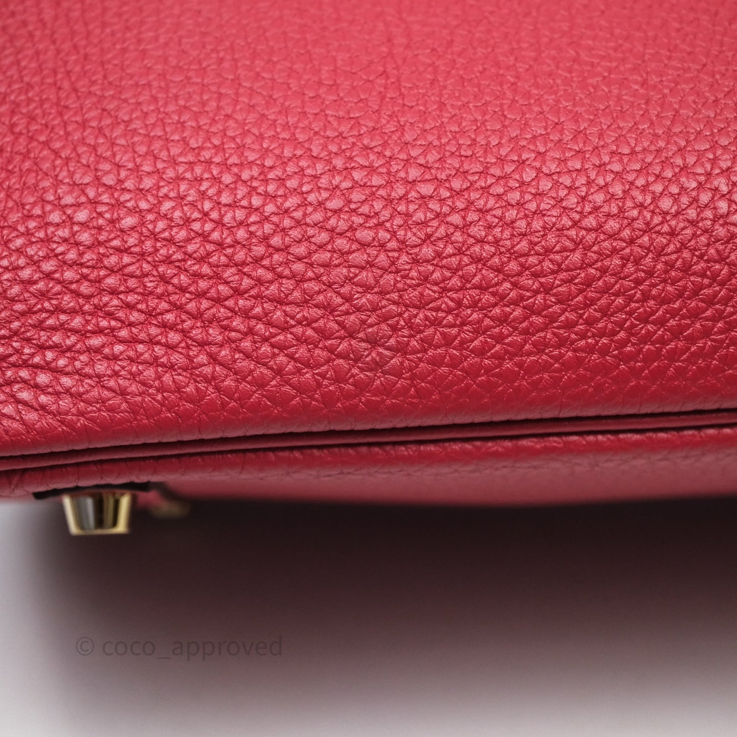 Hermès Birkin 30 Rouge Togo Gold Hardware