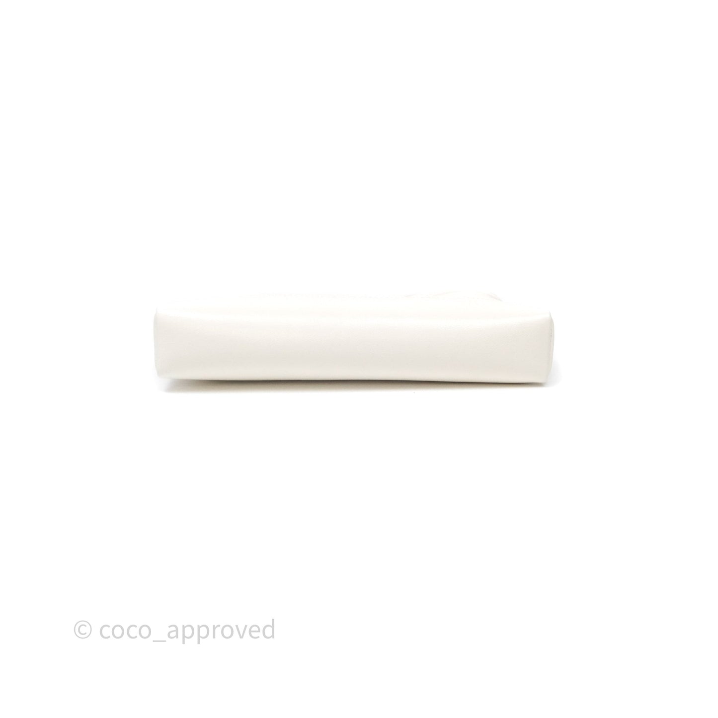 Chanel Nano 31 White Shiny Calfskin Gold Hardware