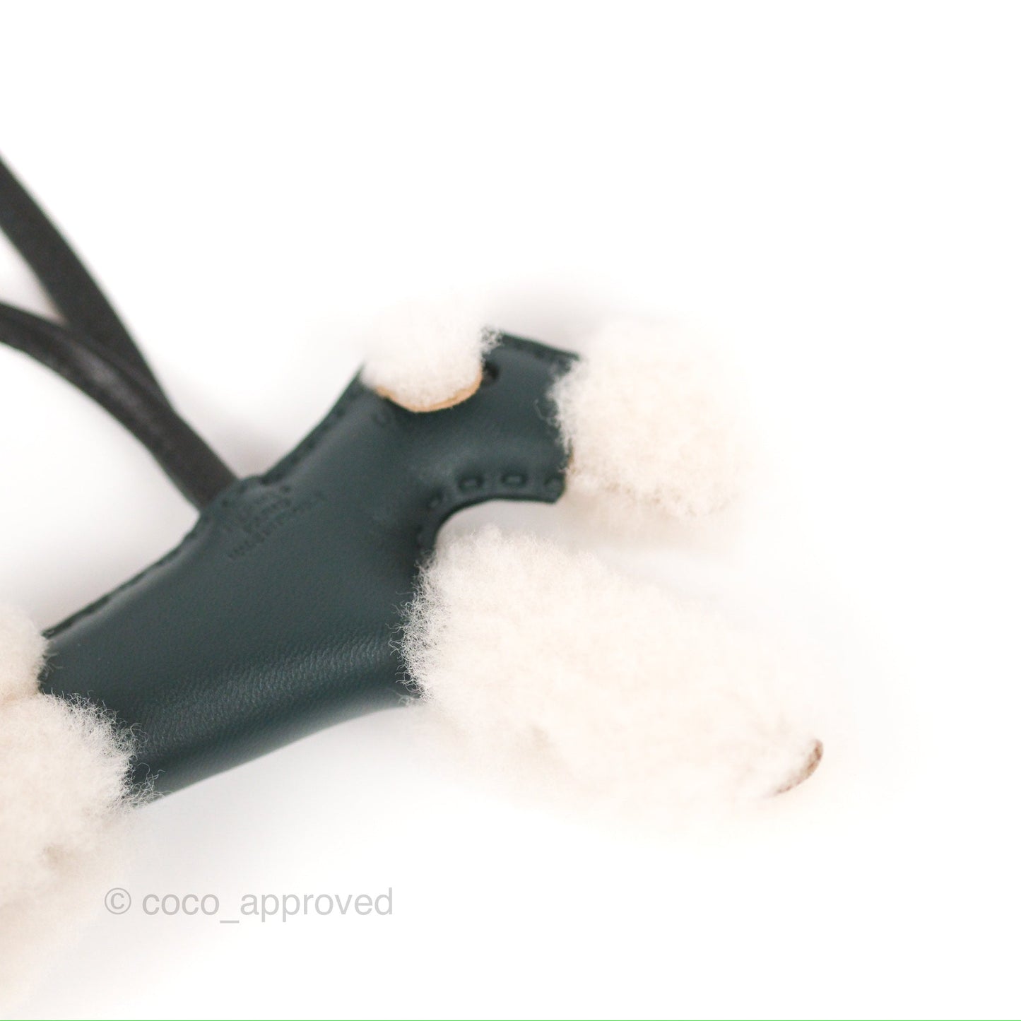 Hermès Fox Terrier Budy Charm Vert Cypress/Black