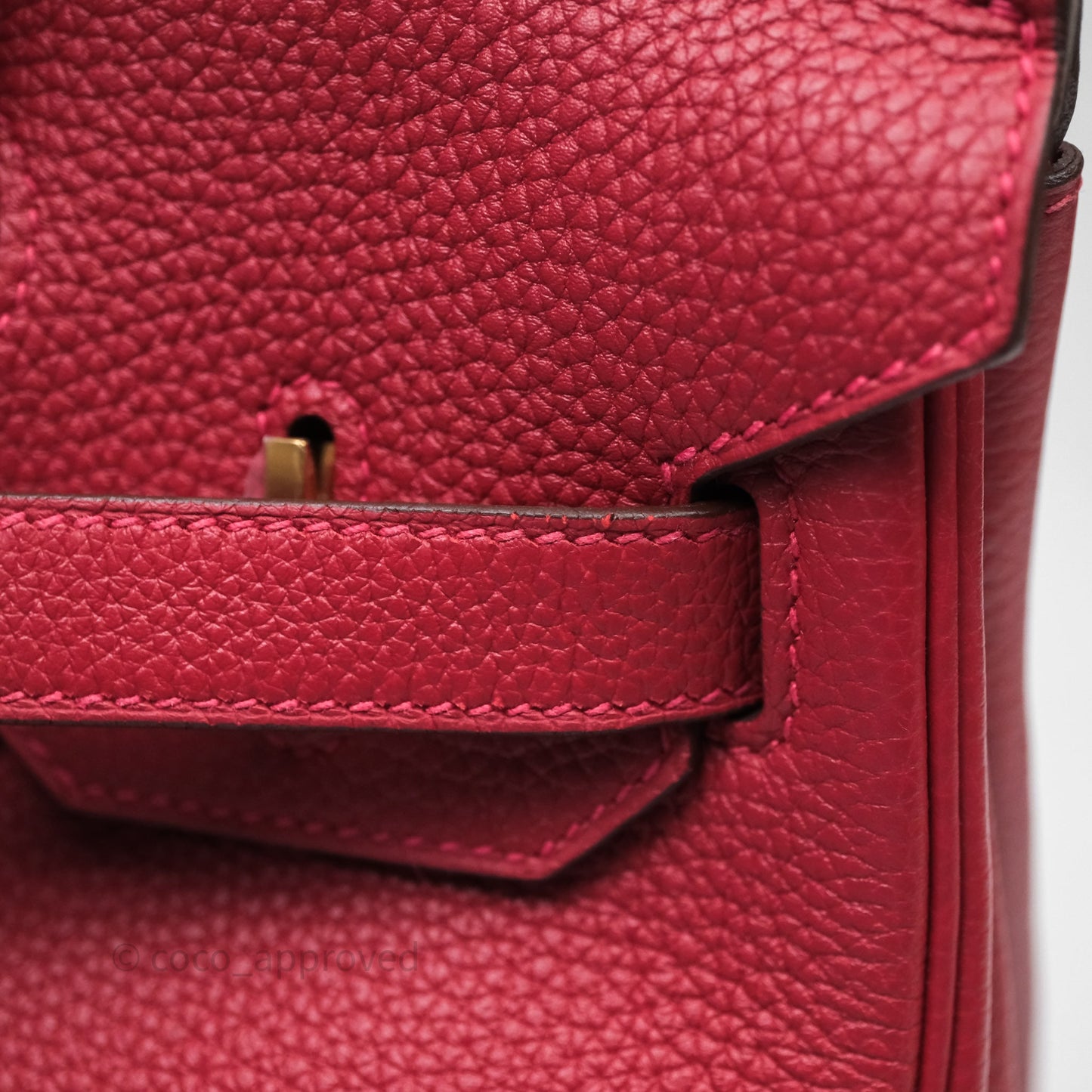 Hermès Birkin 30 Rouge Togo Gold Hardware