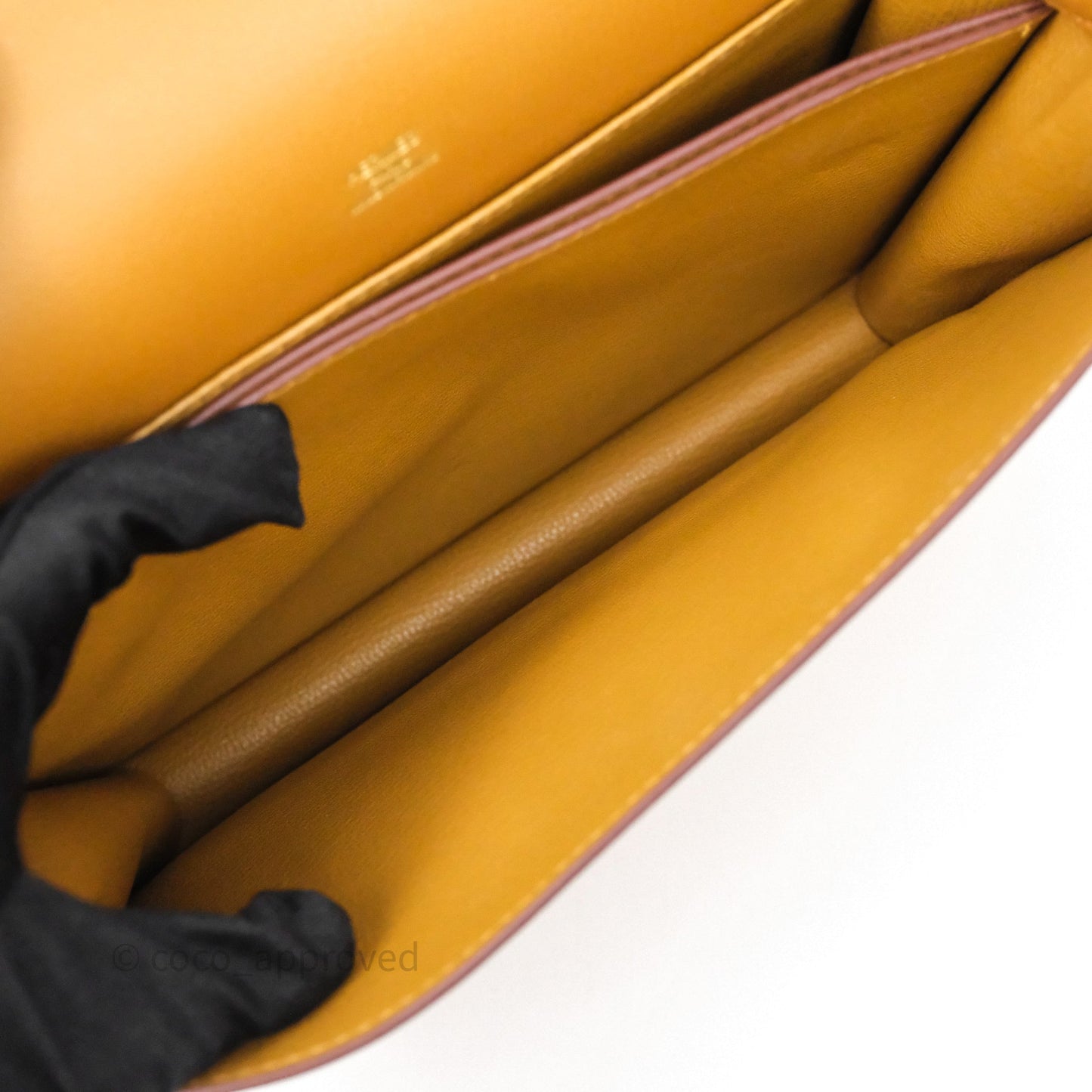 Hermes Roulis 23 Veau Allegretto 2S Sesame Gold Hardware