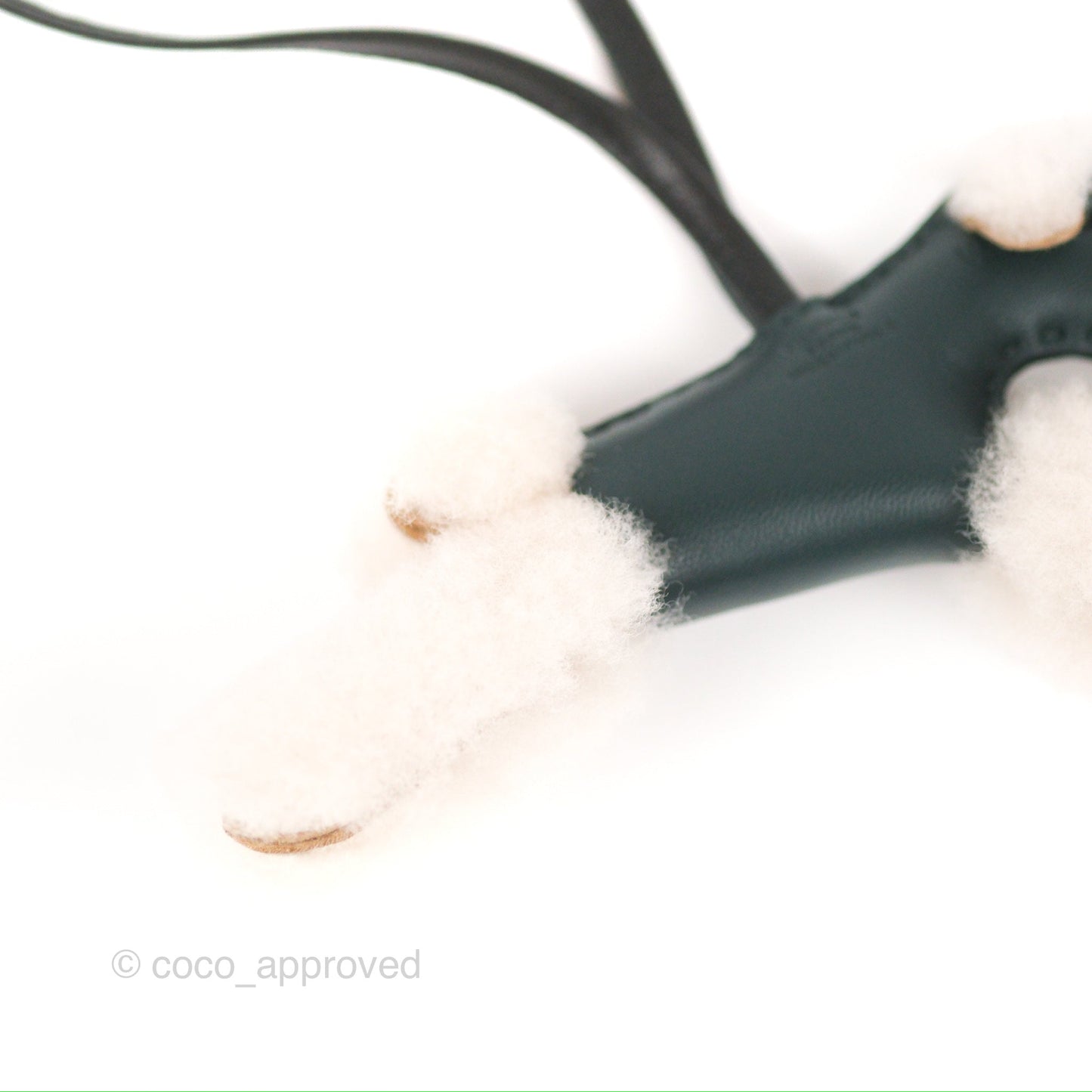 Hermès Fox Terrier Budy Charm Vert Cypress/Black
