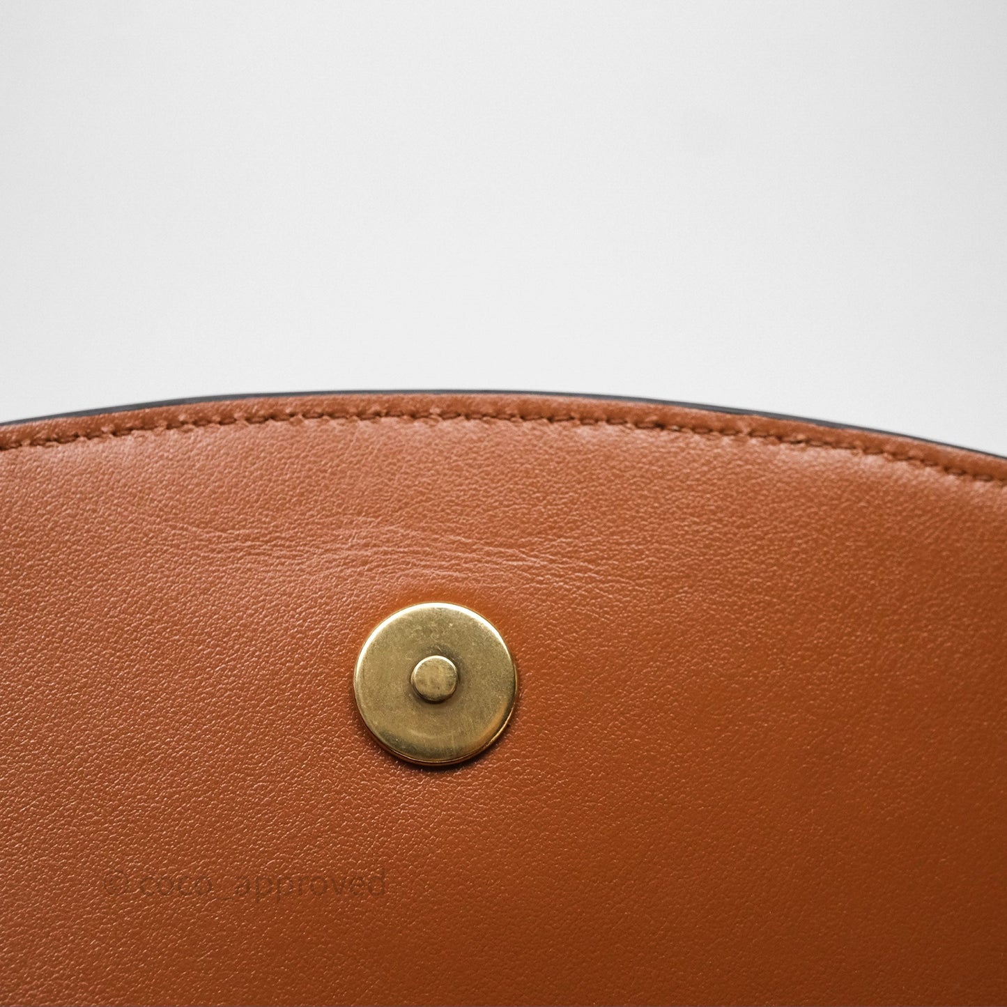 Celine Clutch on Strap Tabou Tan Calfskin