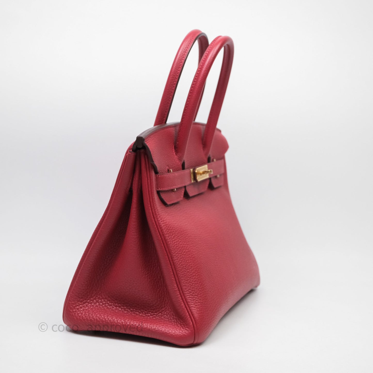 Hermès Birkin 30 Rouge Togo Gold Hardware