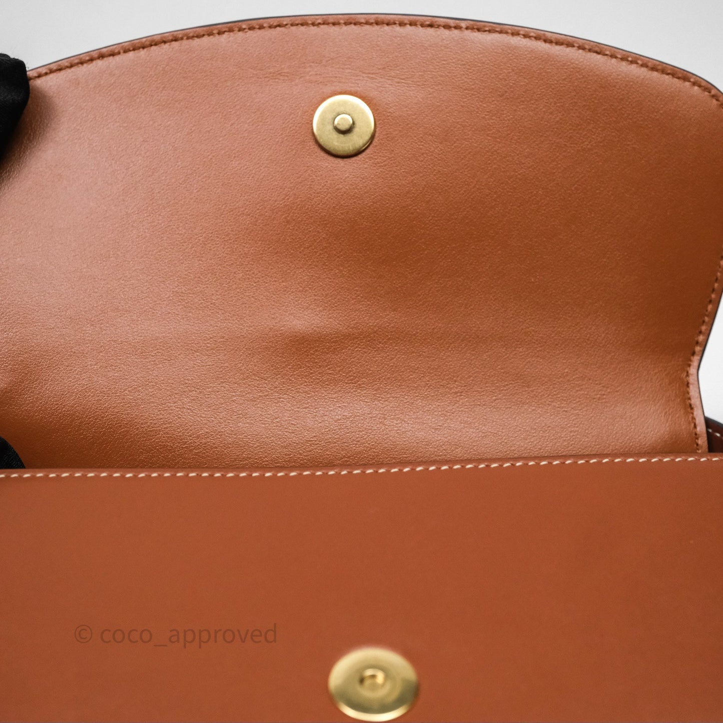 Celine Clutch on Strap Tabou Tan Calfskin