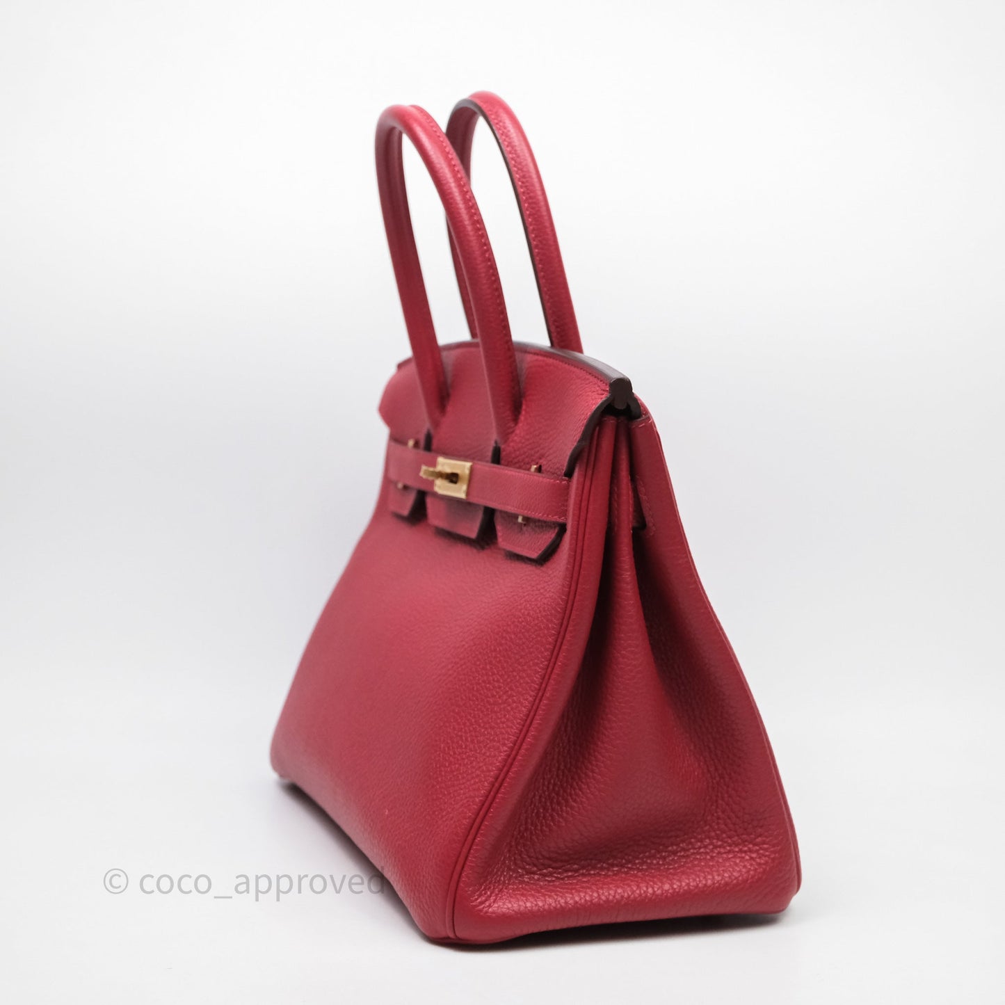 Hermès Birkin 30 Rouge Togo Gold Hardware
