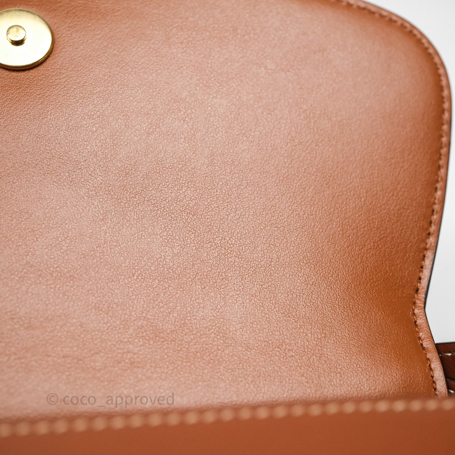 Celine Clutch on Strap Tabou Tan Calfskin