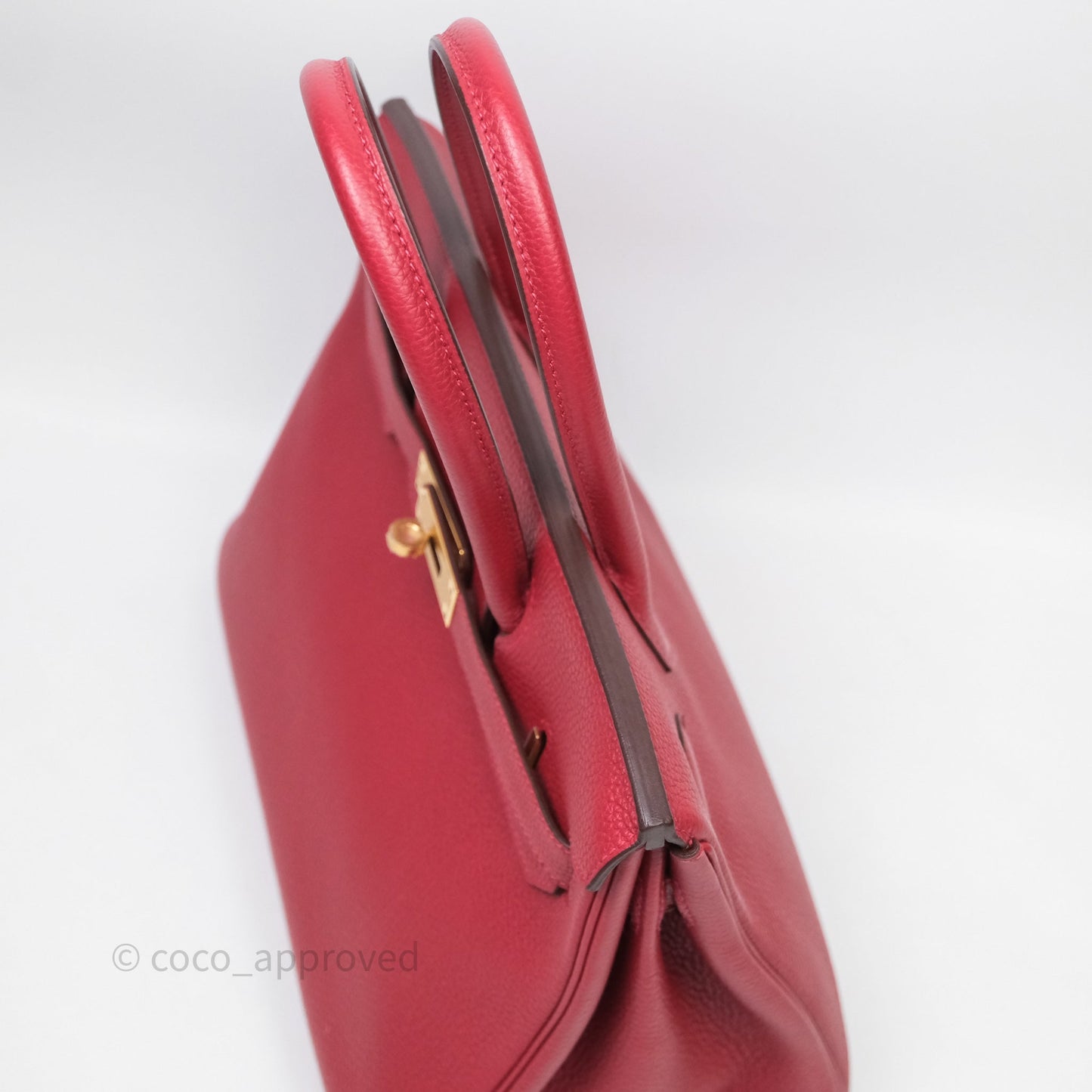 Hermès Birkin 30 Rouge Togo Gold Hardware