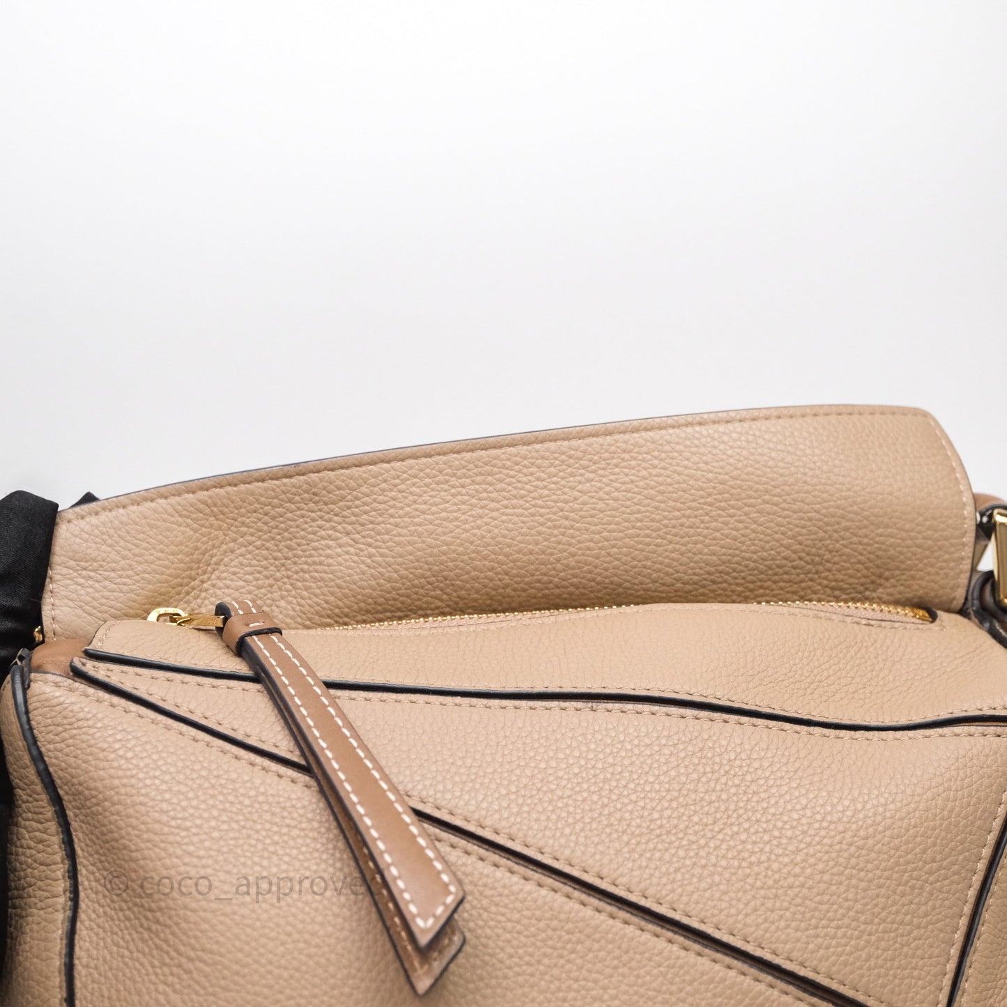 Loewe Small Puzzle Bag Sand Mink Grained Calfskin